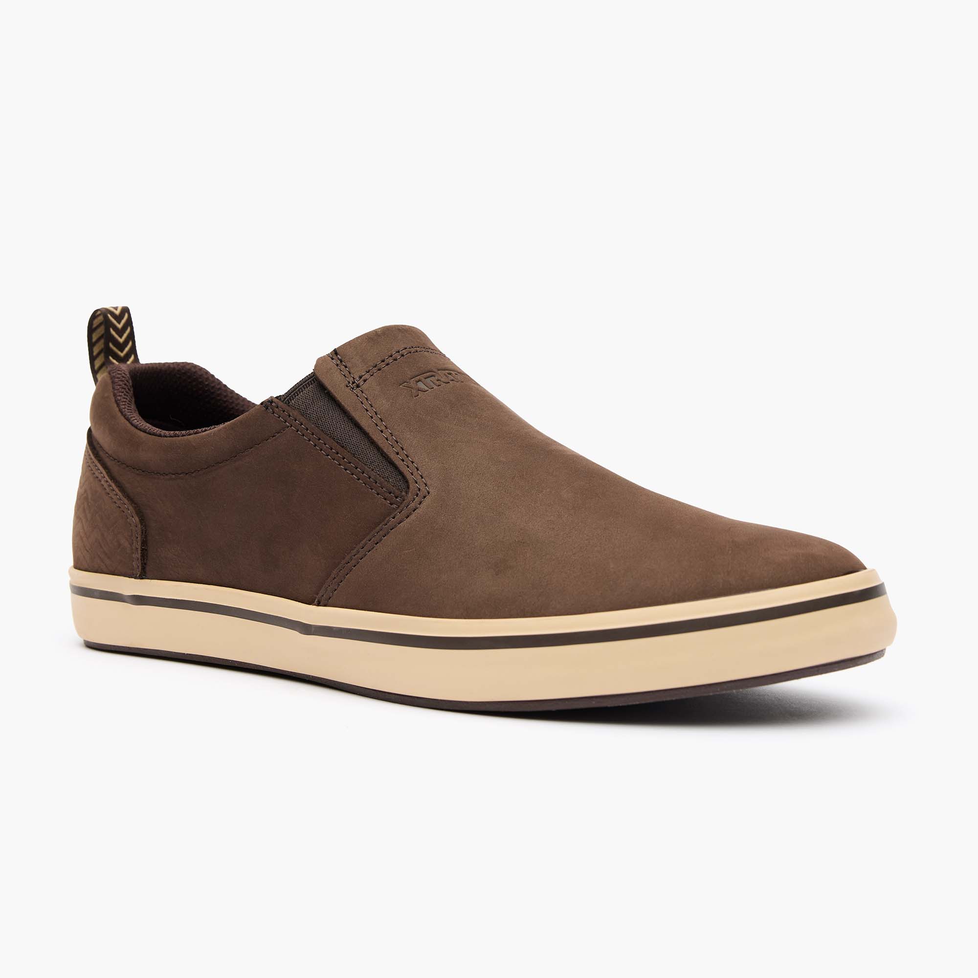 Gray Men's Leather Sharkbyte Deck Shoe Main View.