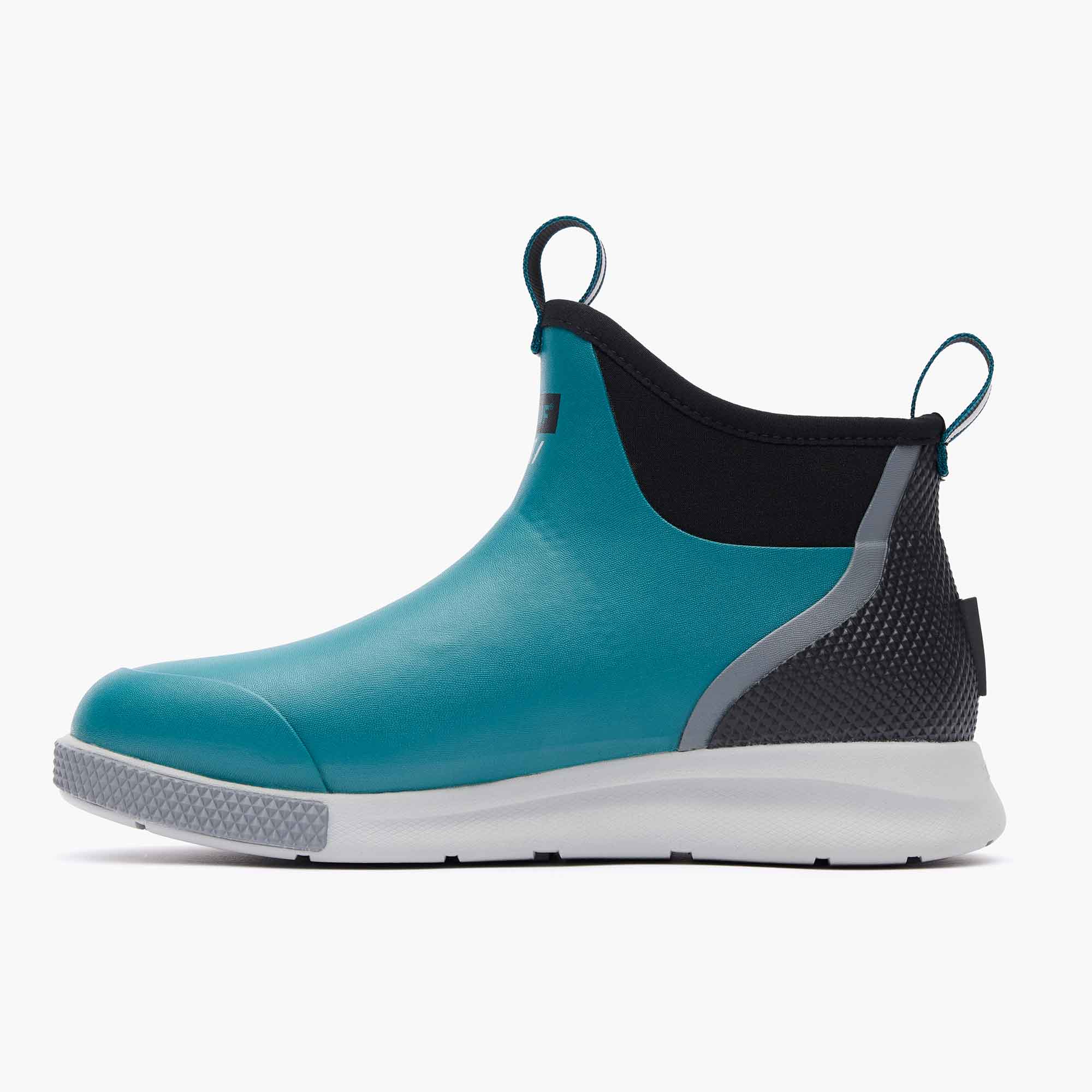 Green Men's Tailgate Ankle Deck Boot Sport Instep View.