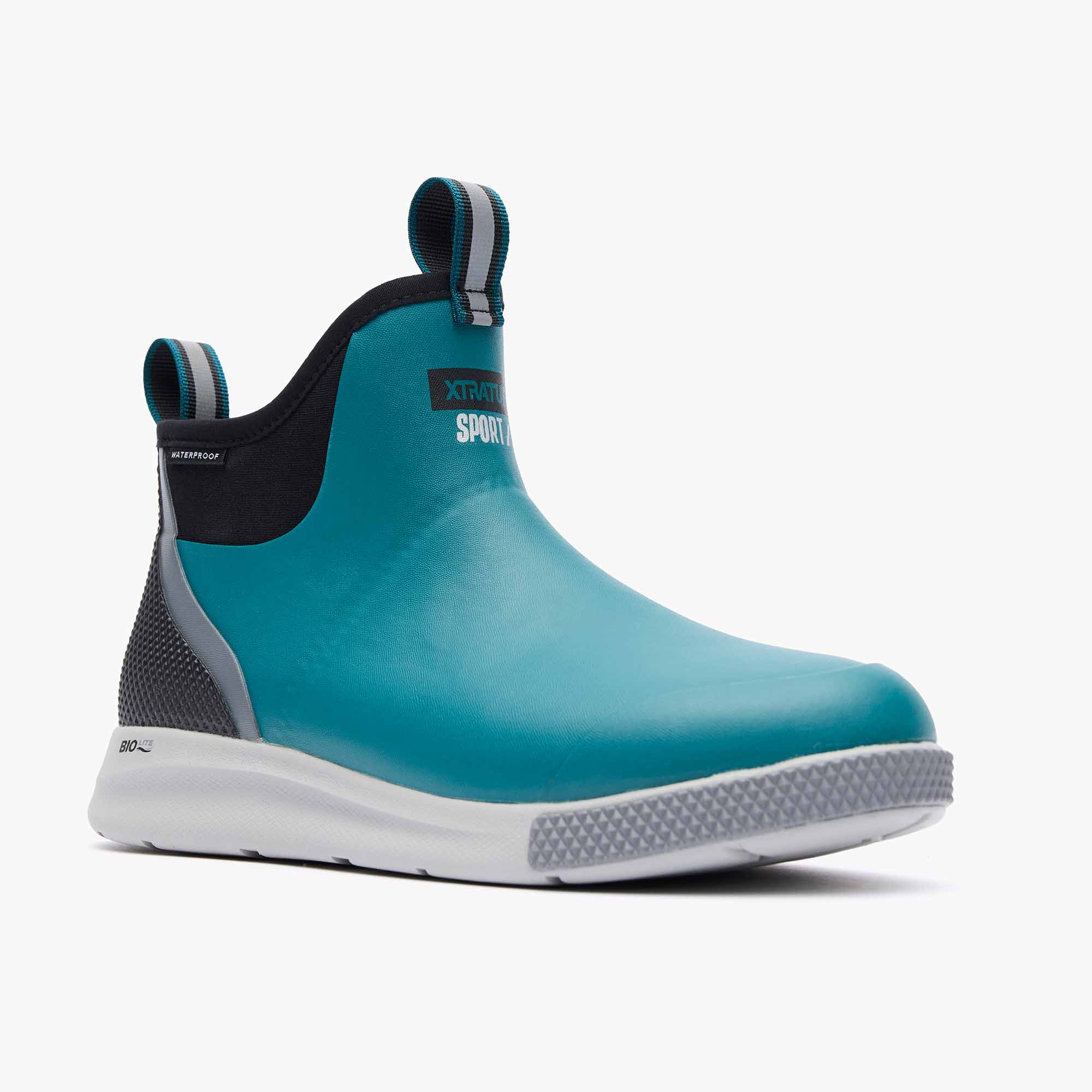 Green Men's Tailgate Ankle Deck Boot Sport Main View.