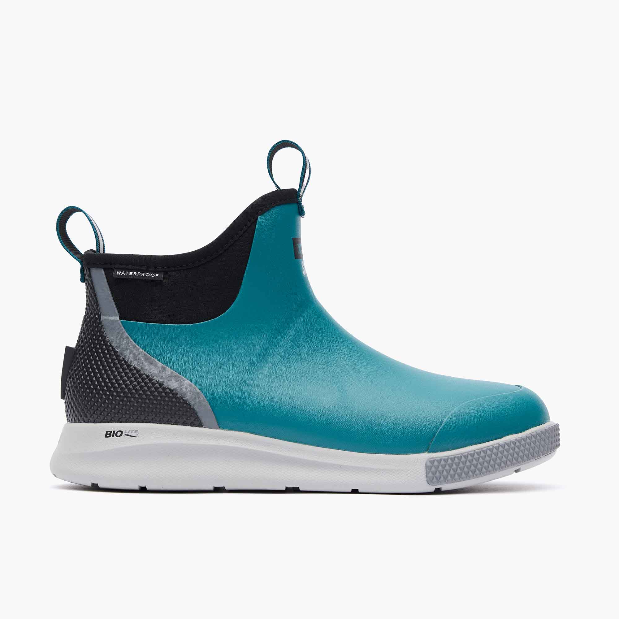 Green Men's Tailgate Ankle Deck Boot Sport Profile.
