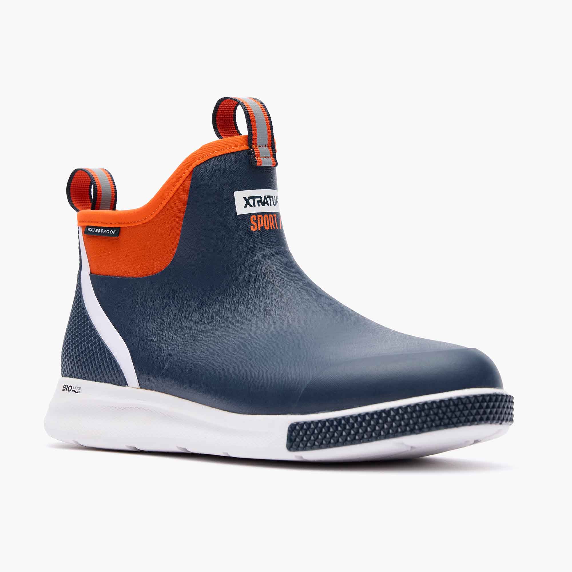 Blue Men's Tailgate Ankle Deck Boot Sport Main View.