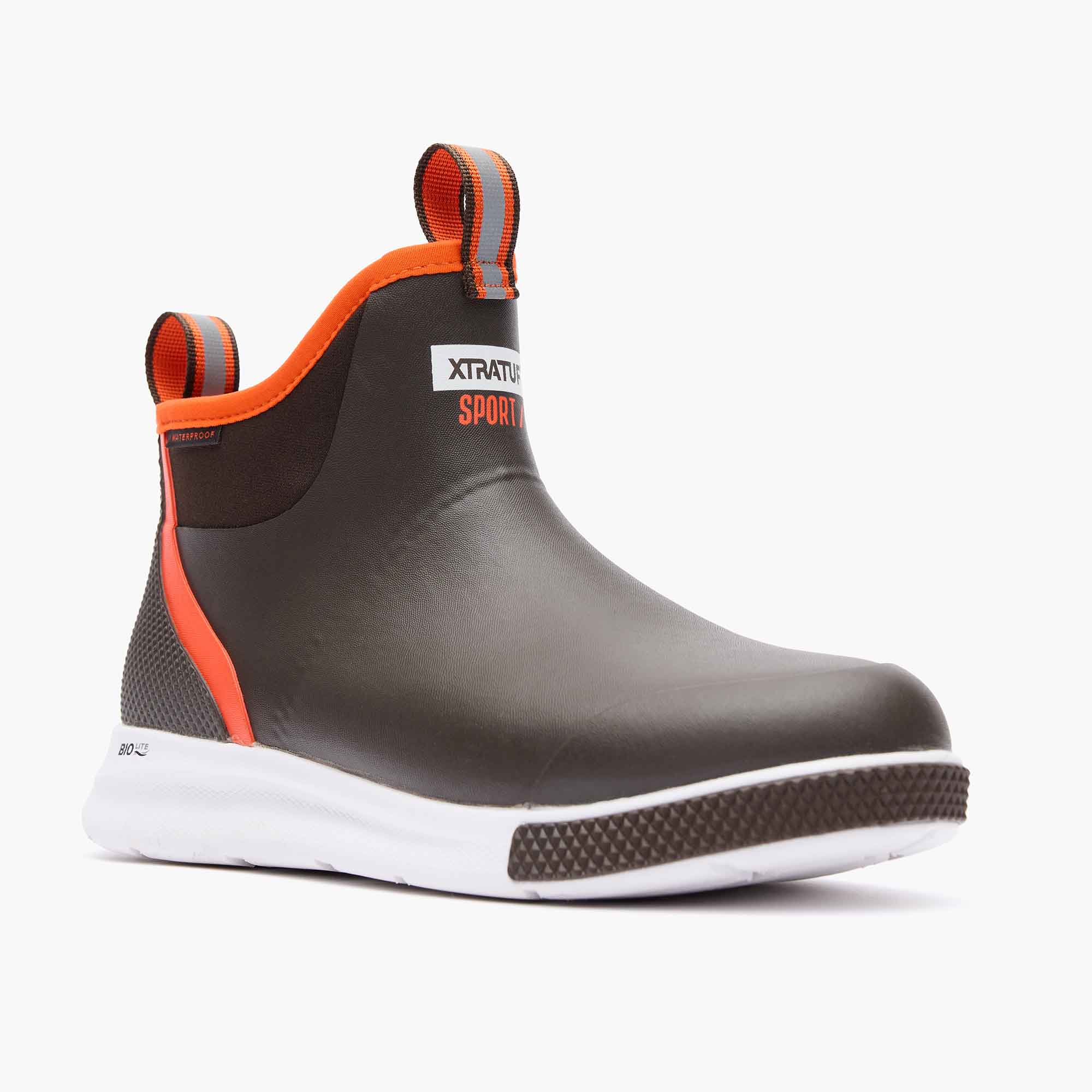 Brown Men's Tailgate Ankle Deck Boot Sport Main View.