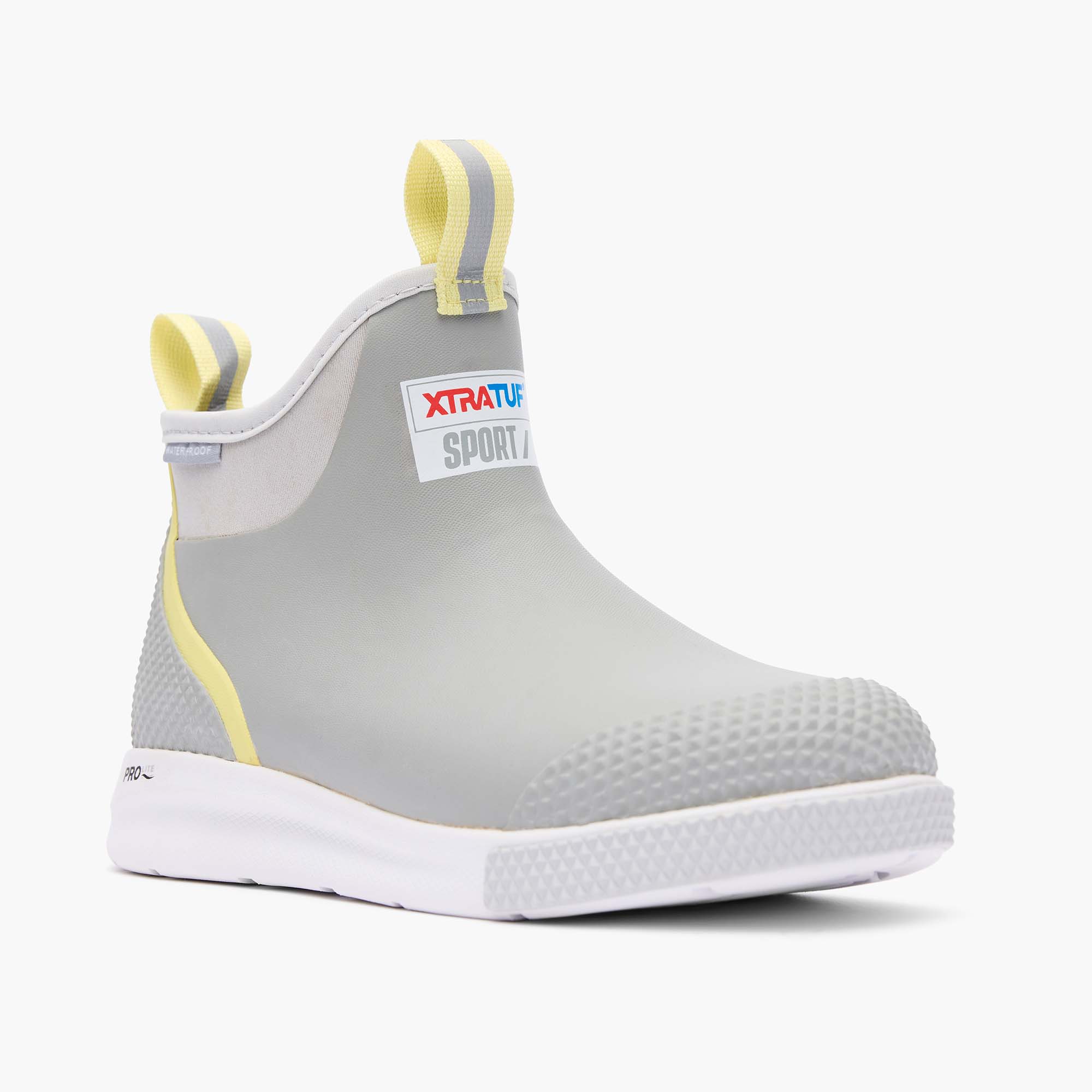 Grey Women's Ankle Deck Boot Sport Main View.