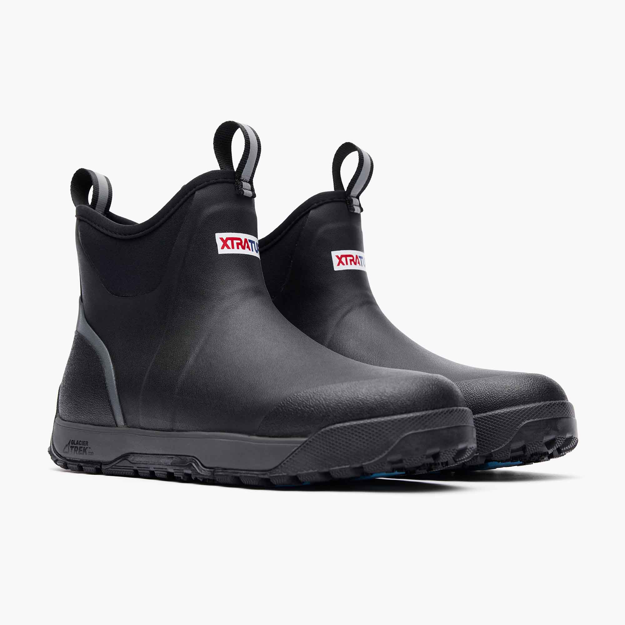 Black Men's Ice Fleece Lined Ankle Deck Boot Main 2.