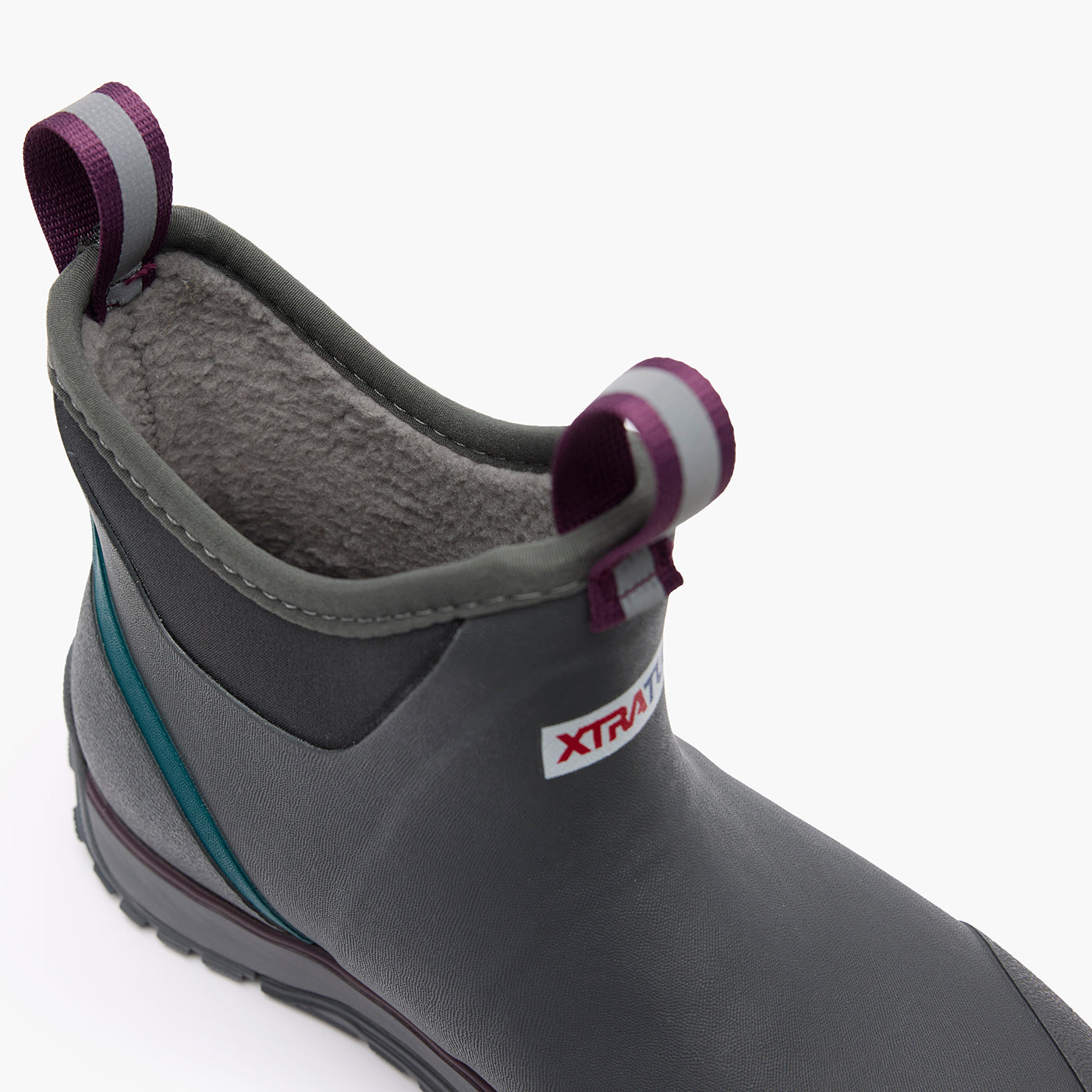Grey Women's Ice Fleece Lined Ankle Deck Boot Alternate View.