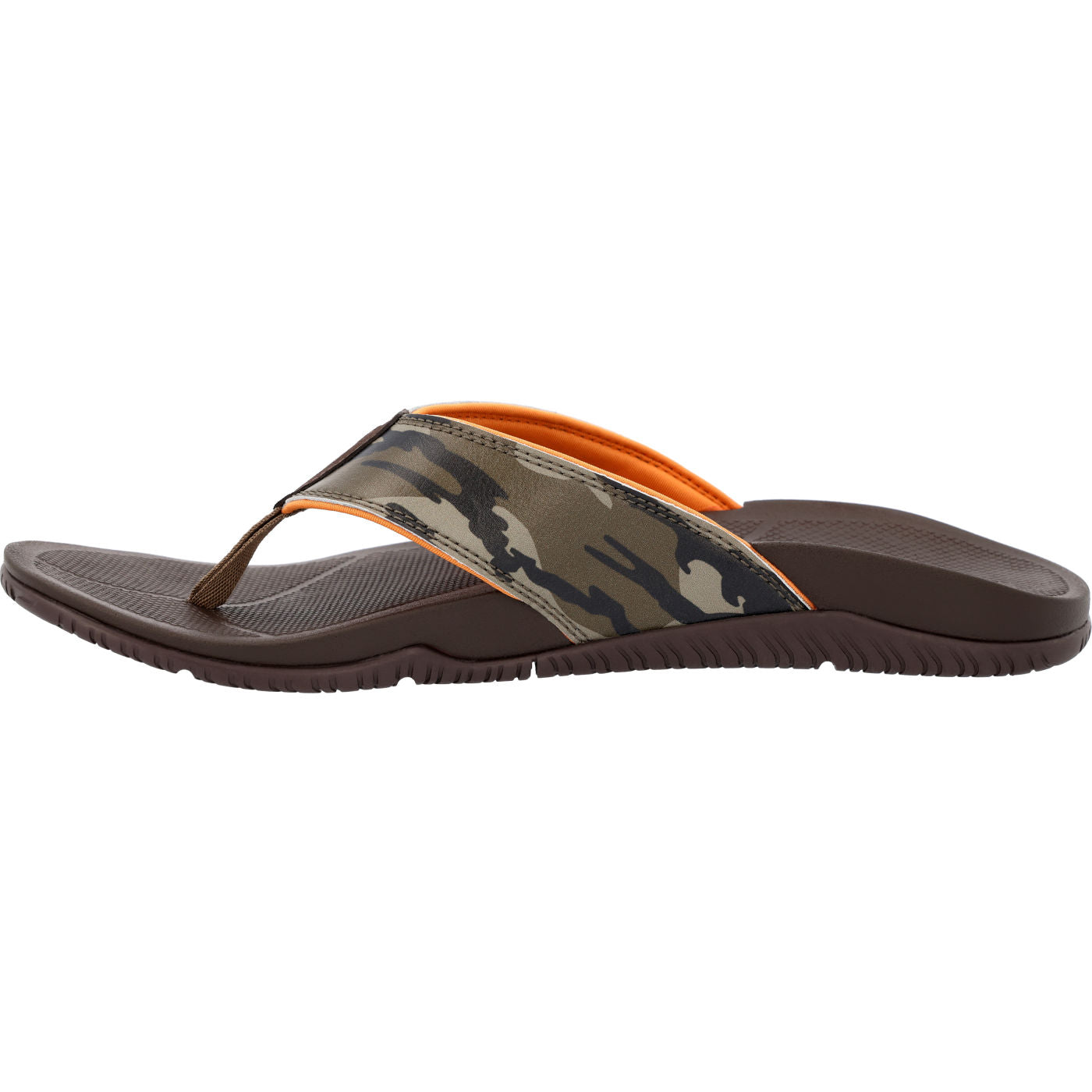 Camouflage Men's Mossy Oak Bottomland Auna Sandal Instep View.