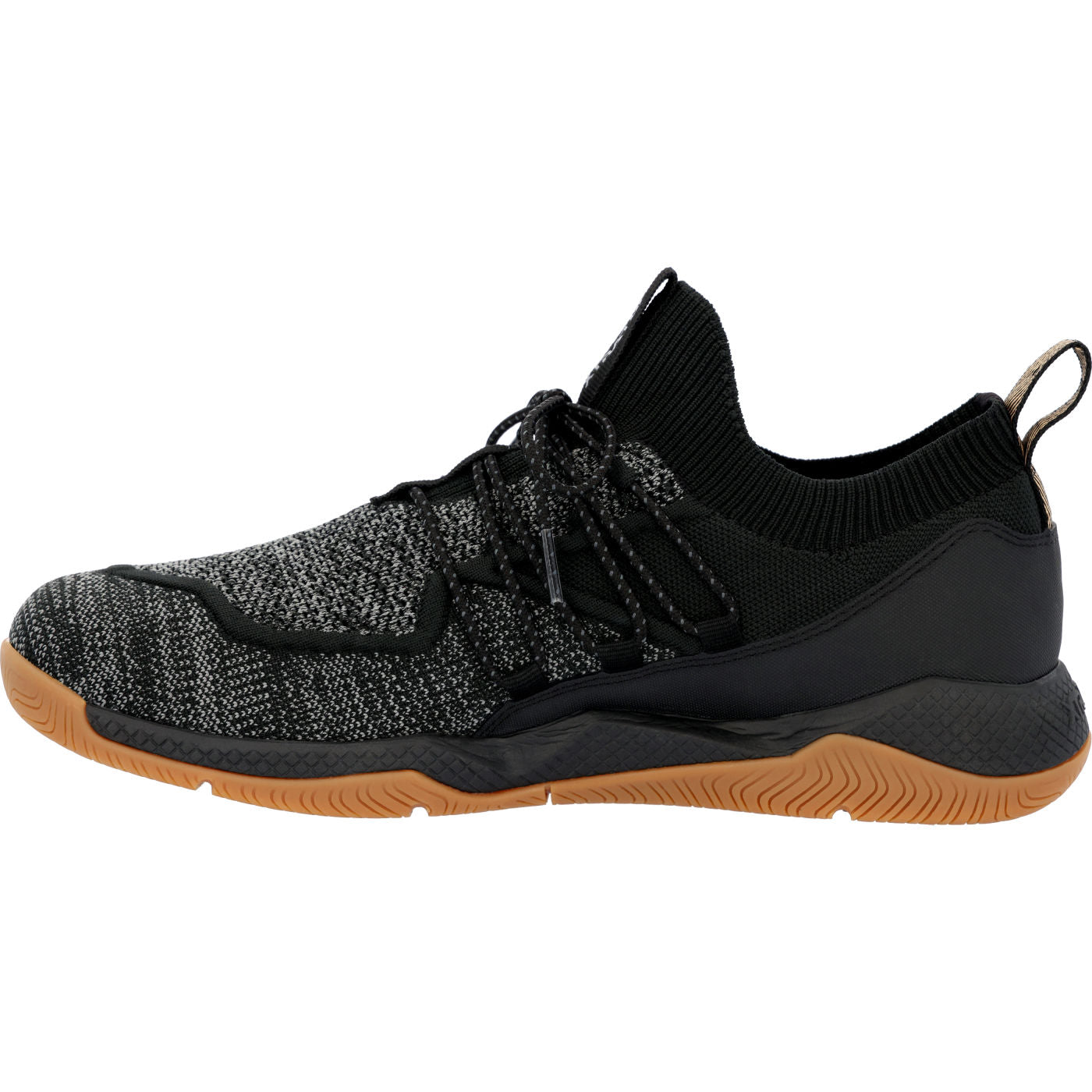Black Men's Kiata Waterproof Sneaker Instep View.