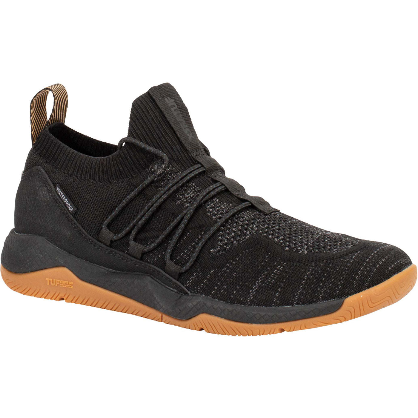 Black Men's Kiata Waterproof Sneaker Main View.