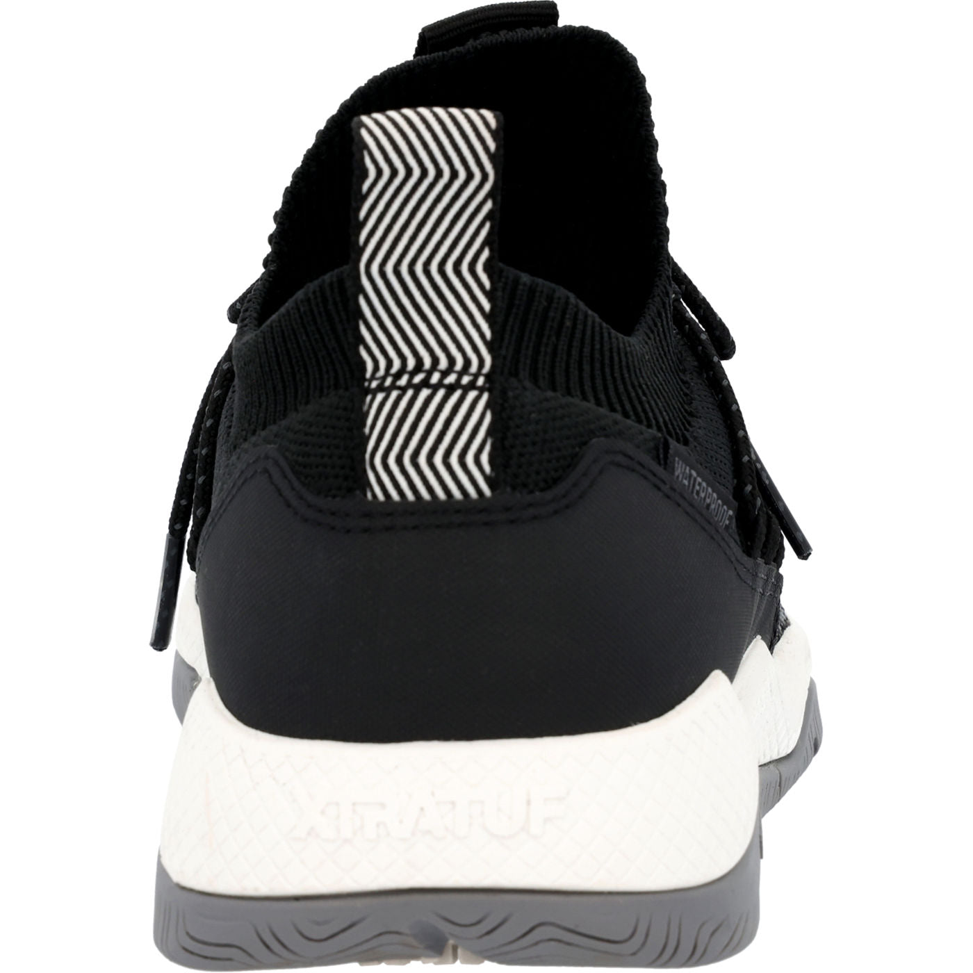 Black Women's Kiata Waterproof Sneaker Back View.