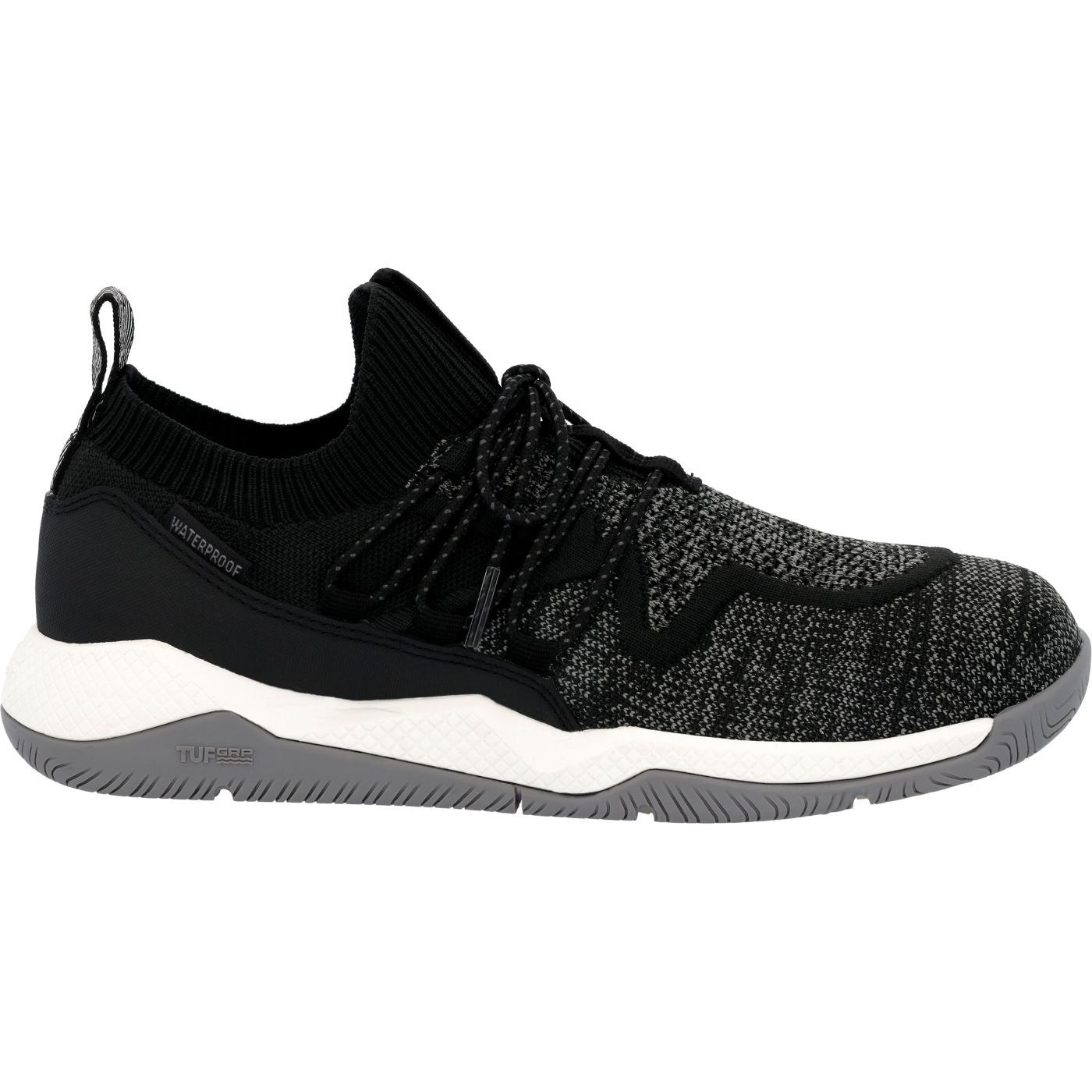 Black Women's Kiata Waterproof Sneaker Profile.