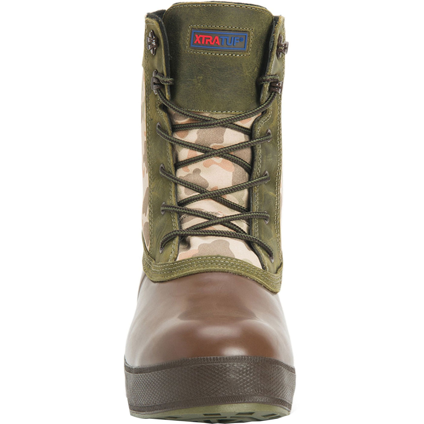 Duck Camo Men's 8" Insulated Legacy Lace Boot Front.