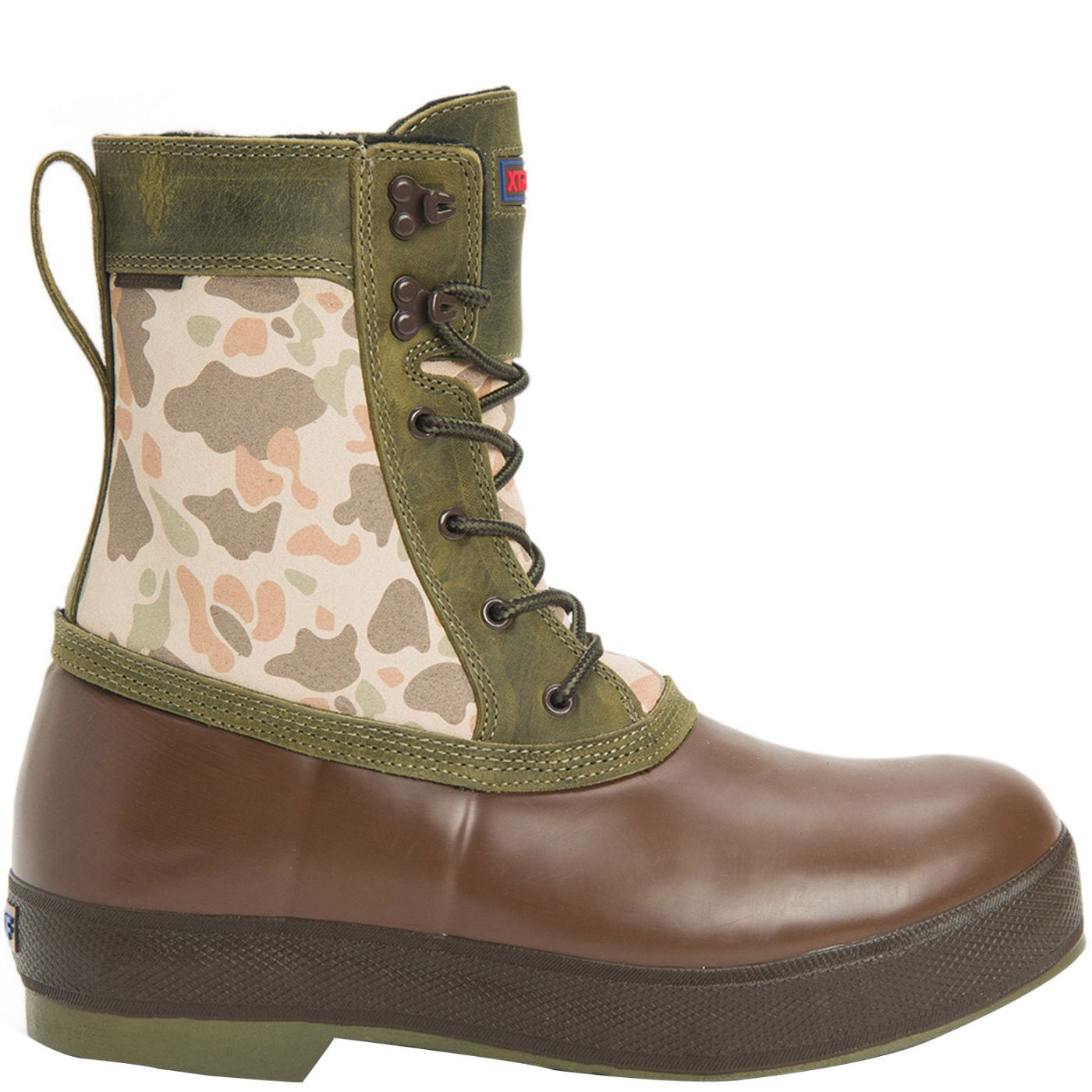 Duck Camo Men's 8" Insulated Legacy Lace Boot Profile.