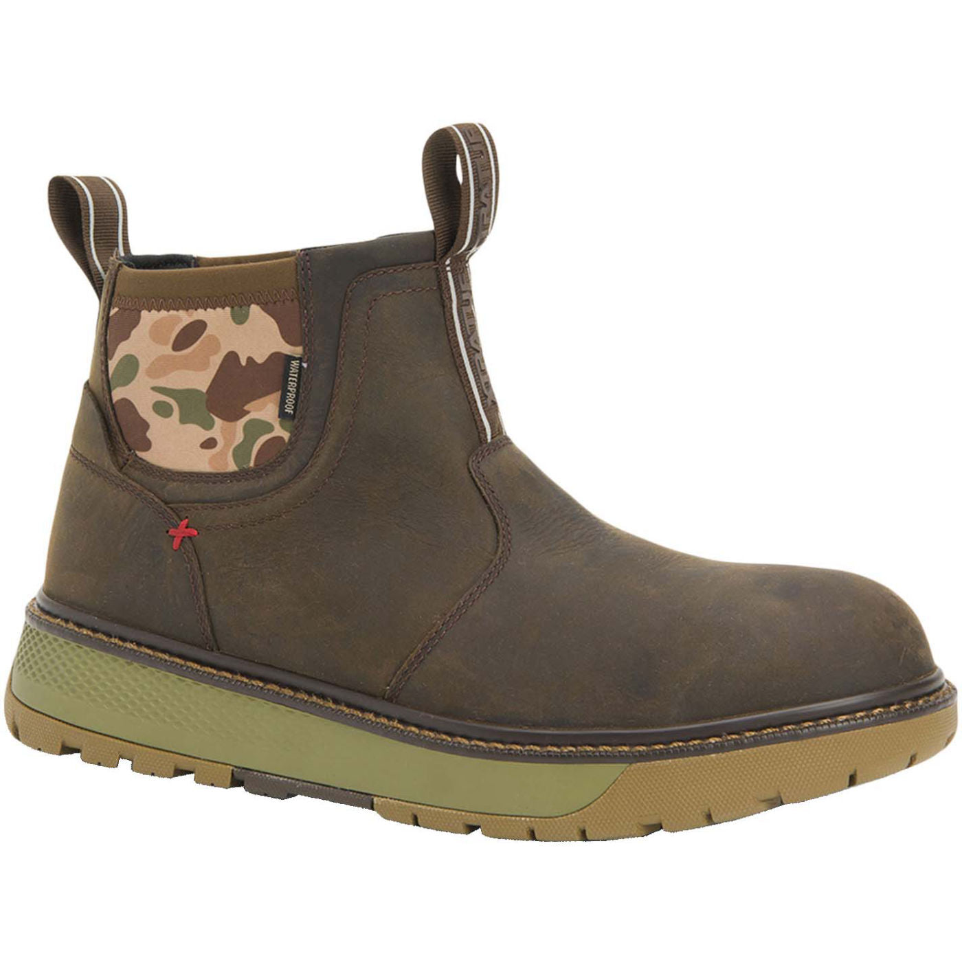 Duck Camo Men's Bristol Bay Leather Chelsea Boot Main View.