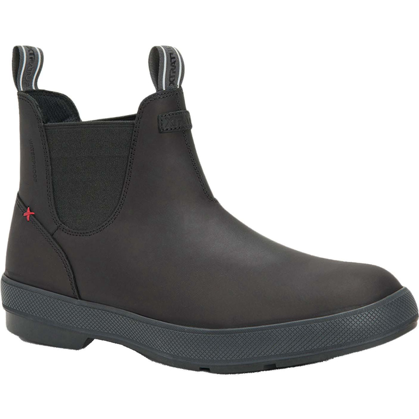 Black Men's Leather Legacy Chelsea Boot Main View.