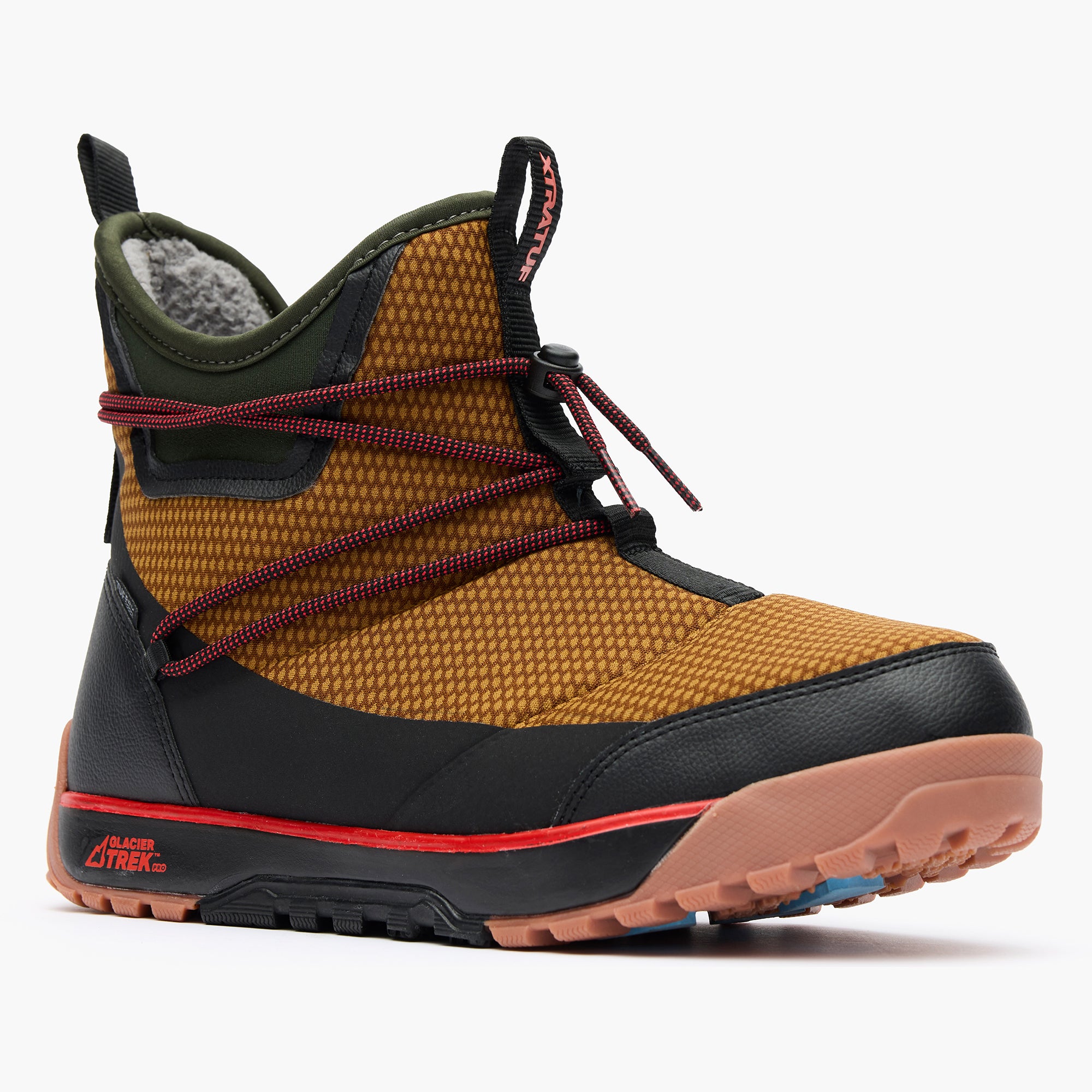 Bronze Brown Men's Ice Nylon Ankle Deck Boot Main View.