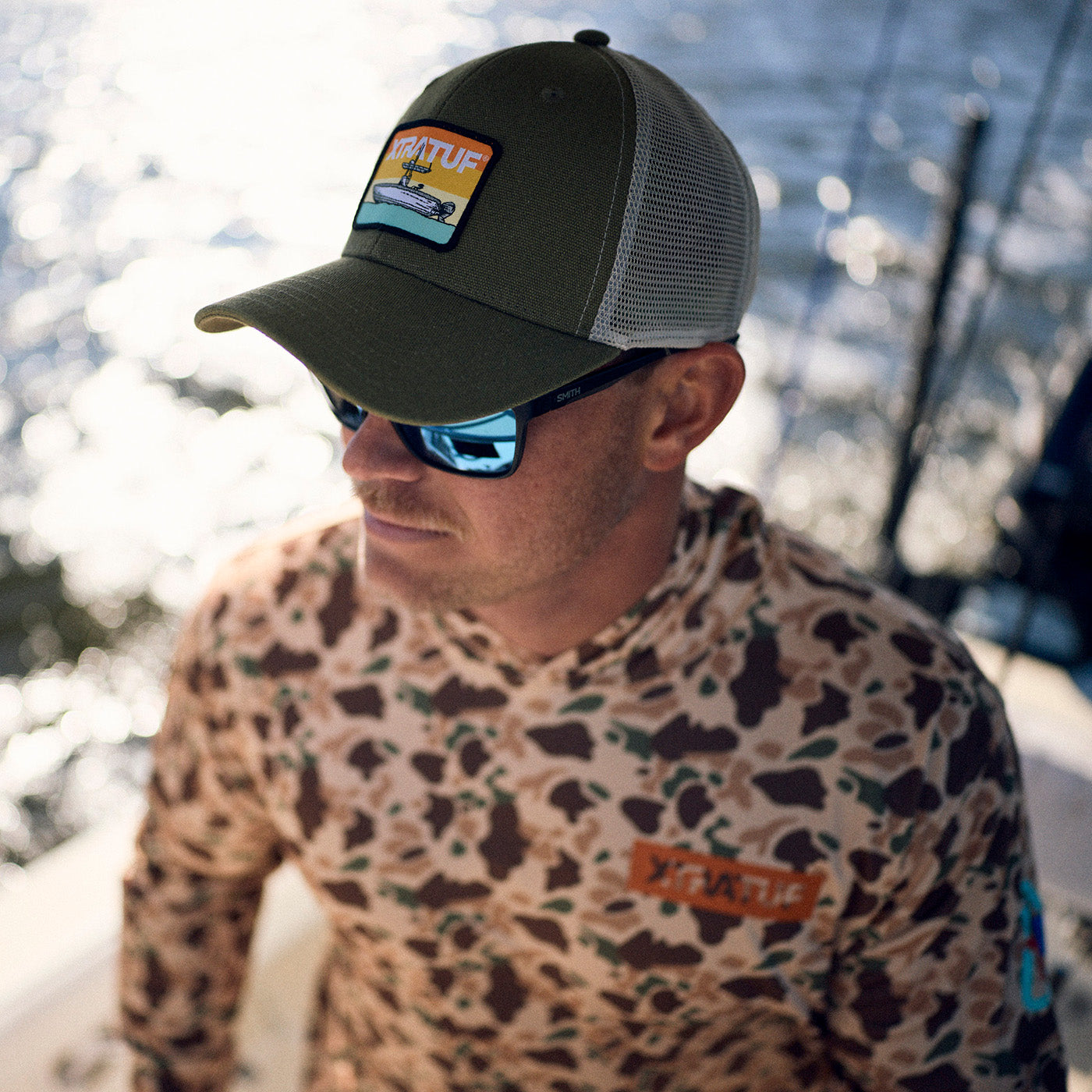 Spg Unisex Trucker Hat On-Foot View.