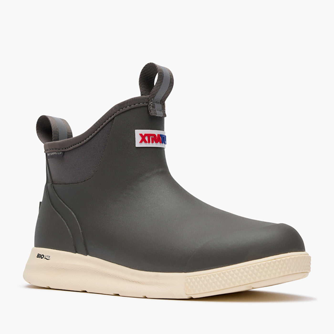 Dark Gull Grey Women's Ankle Deck Boot Sport Main View.