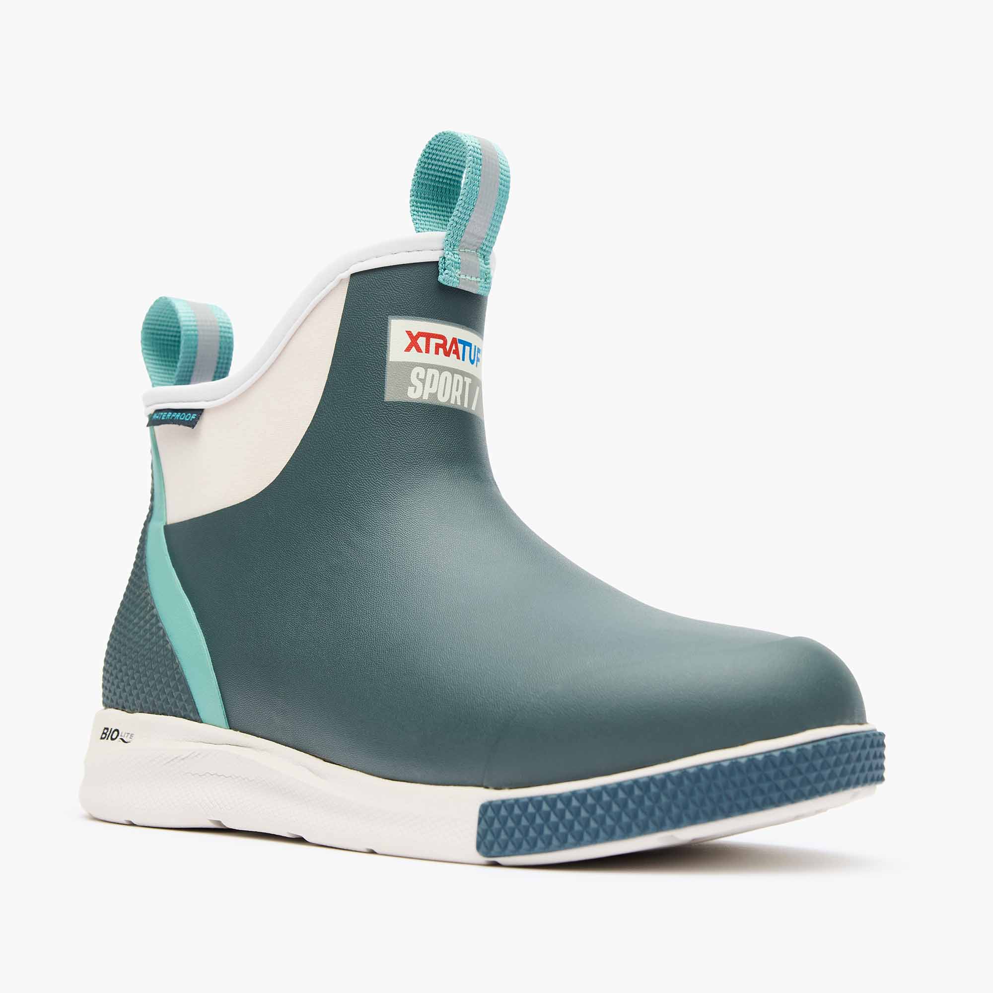 Stormy Blue Women's Ankle Deck Boot Sport Main View.