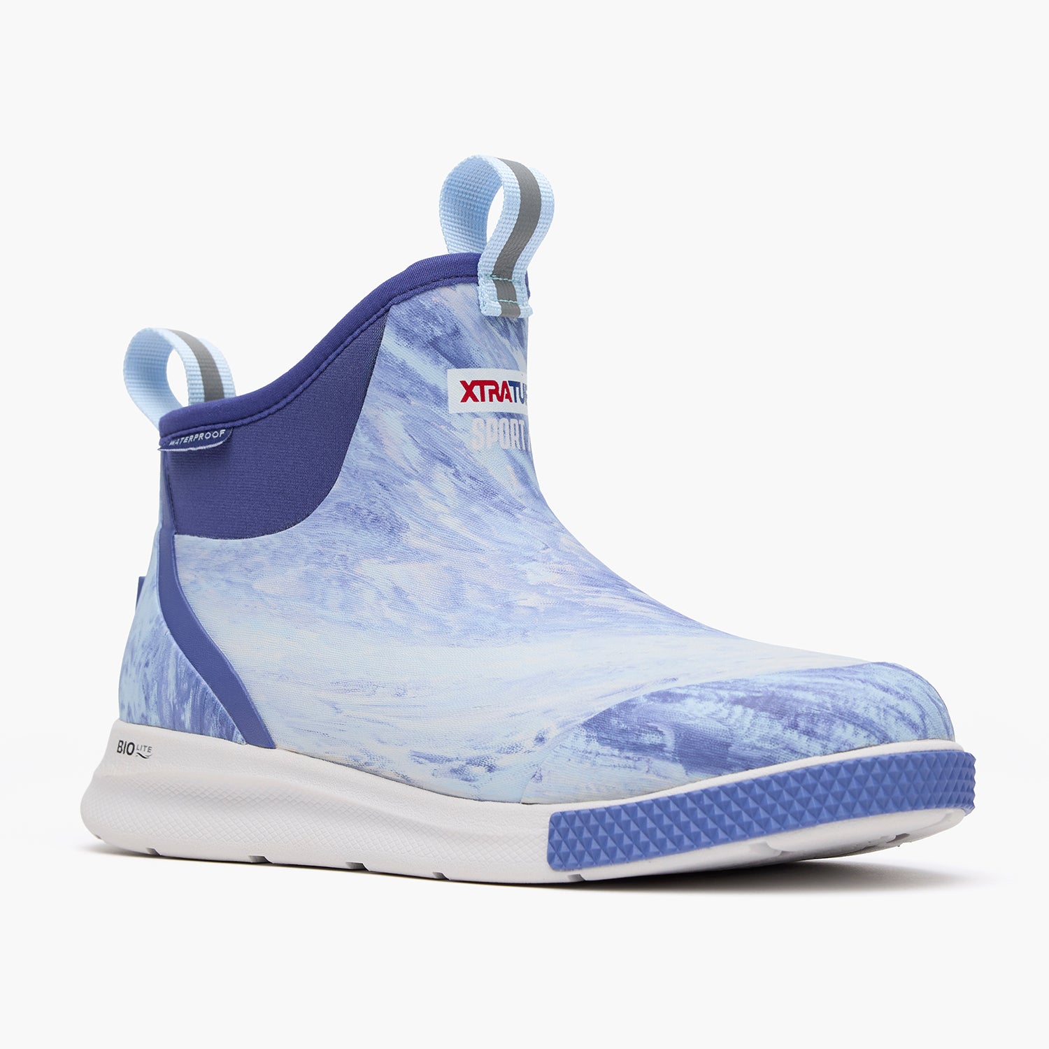 Skipper Blue Women's Ankle Deck Boot Sport Main View.