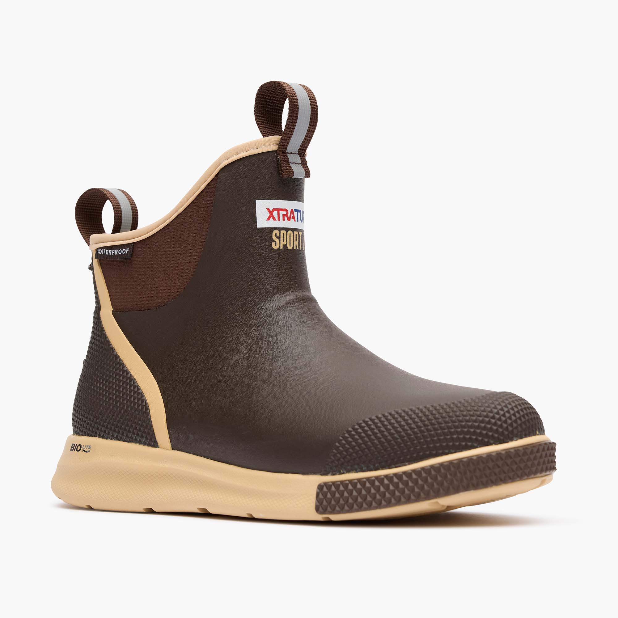 Brown Women's Ankle Deck Boot Sport Main View.