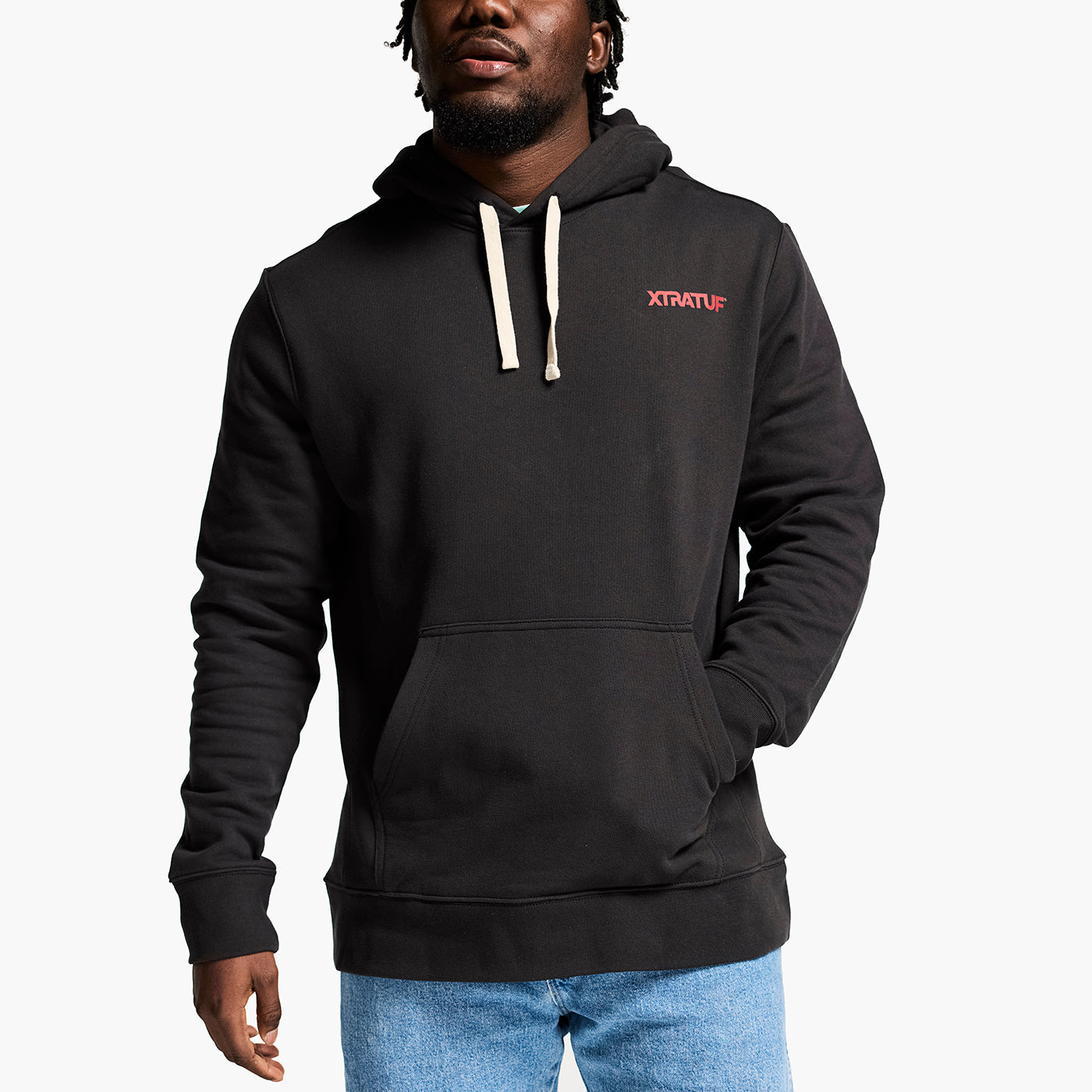 Faded Black Unisex Heavyweight Hoodie Alternate 2.