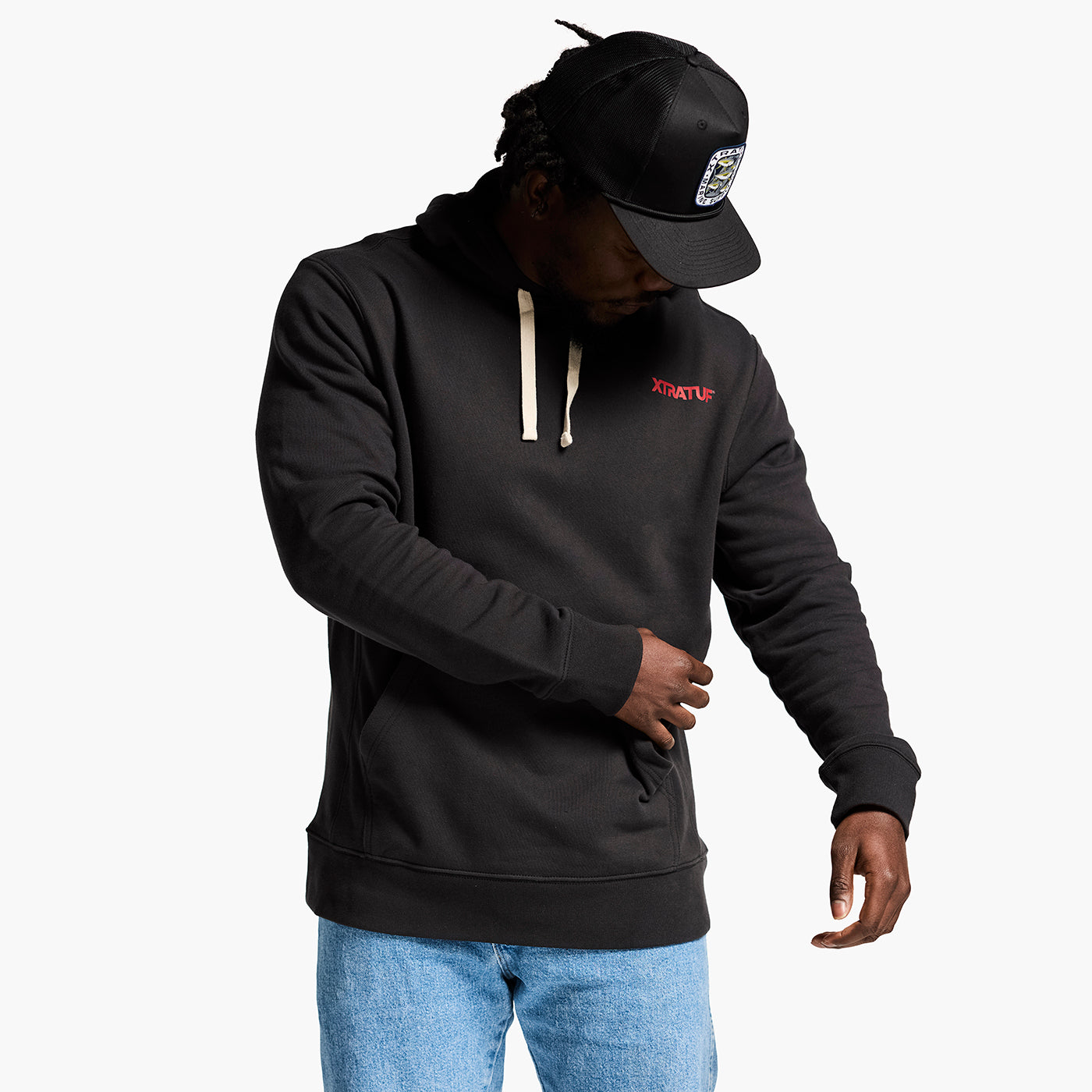Faded Black Unisex Heavyweight Hoodie Alternate 3.