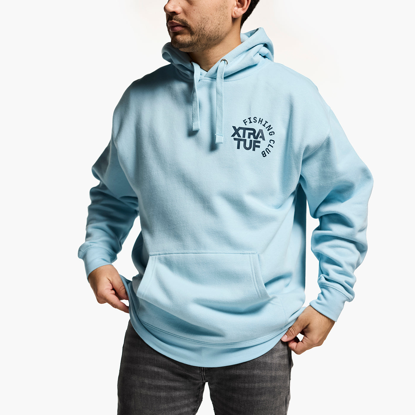 Sky Blue Unisex Midweight Hoodie Alternate 2.