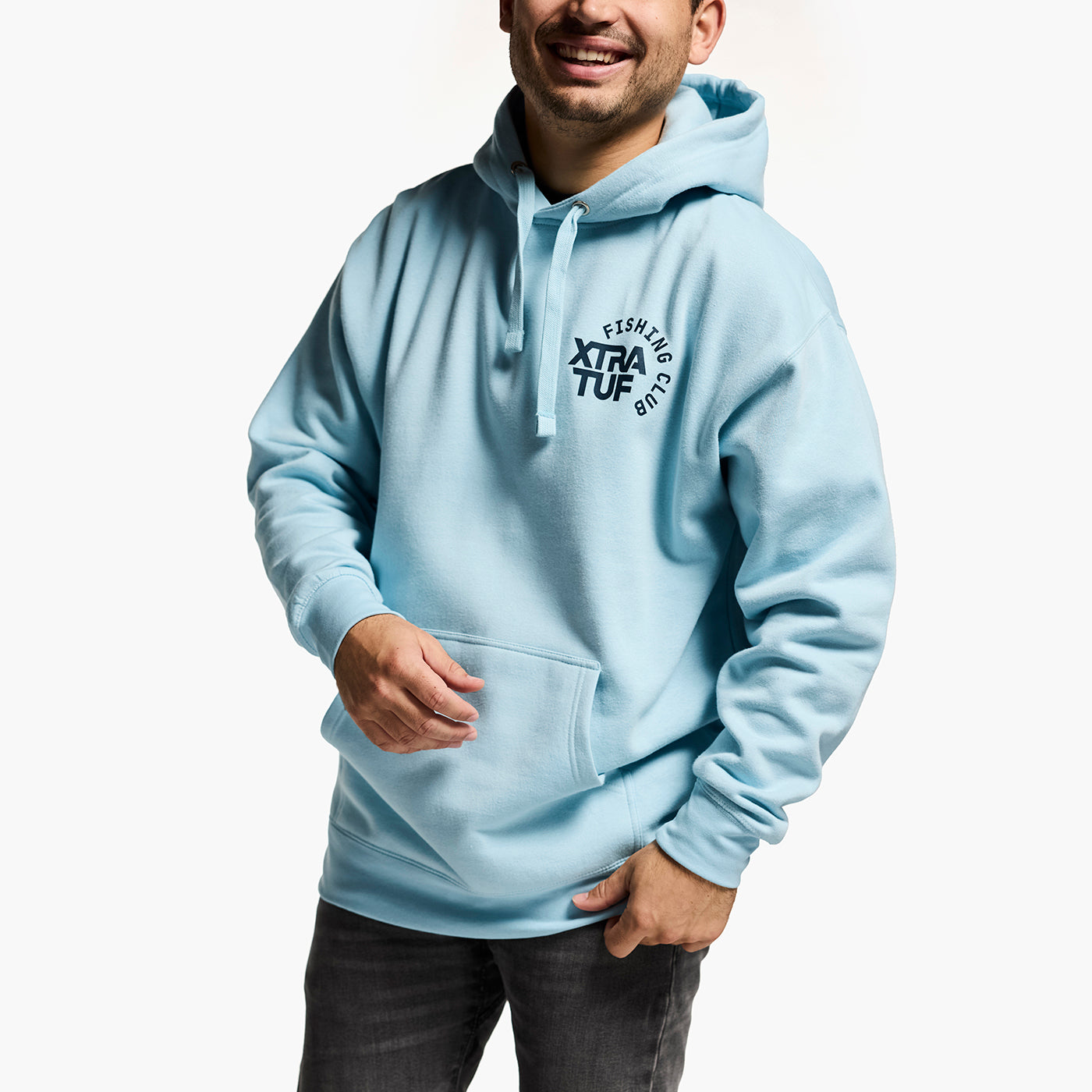 Sky Blue Unisex Midweight Hoodie Alternate 5.