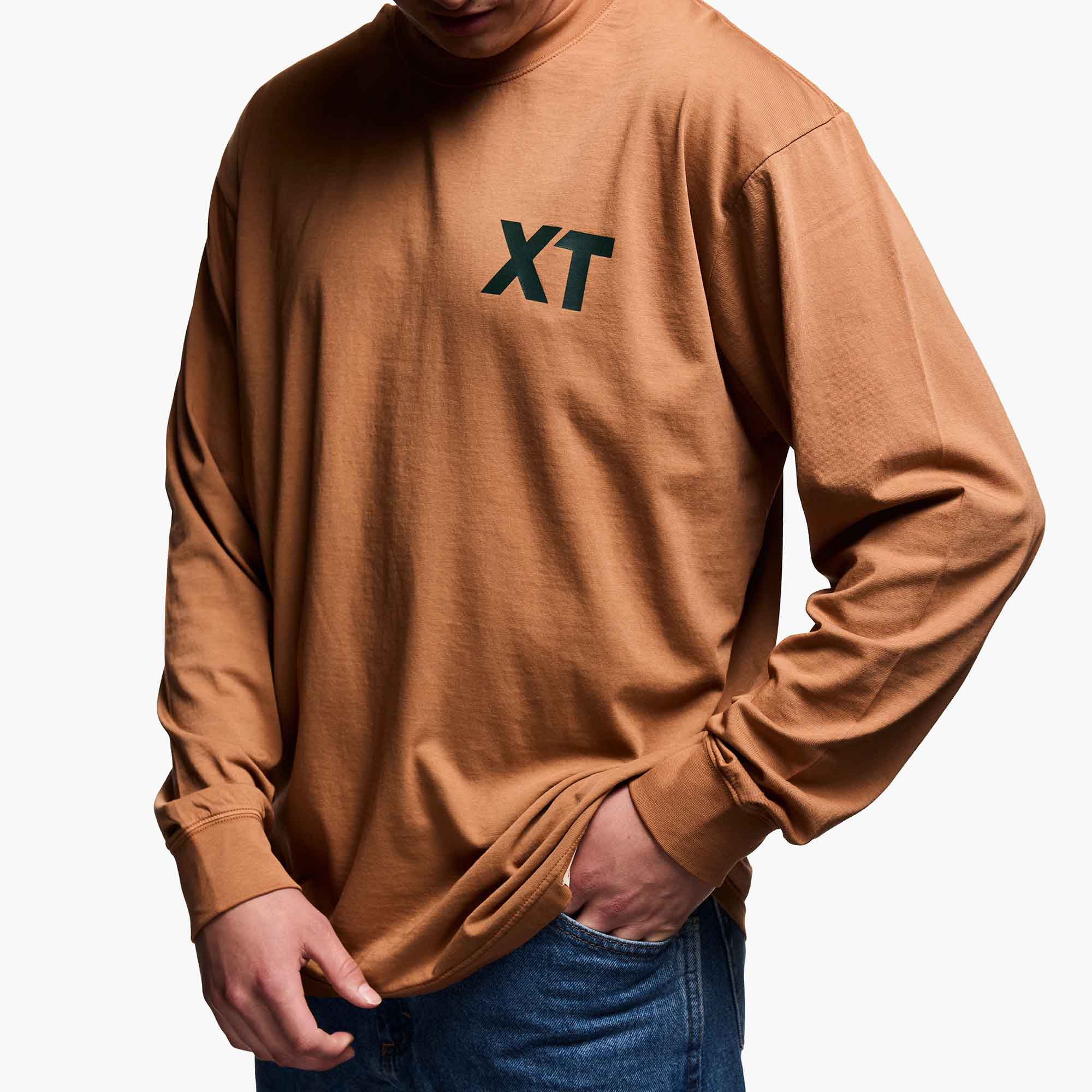 Nug Men's Long Sleeve Tee Instep View.