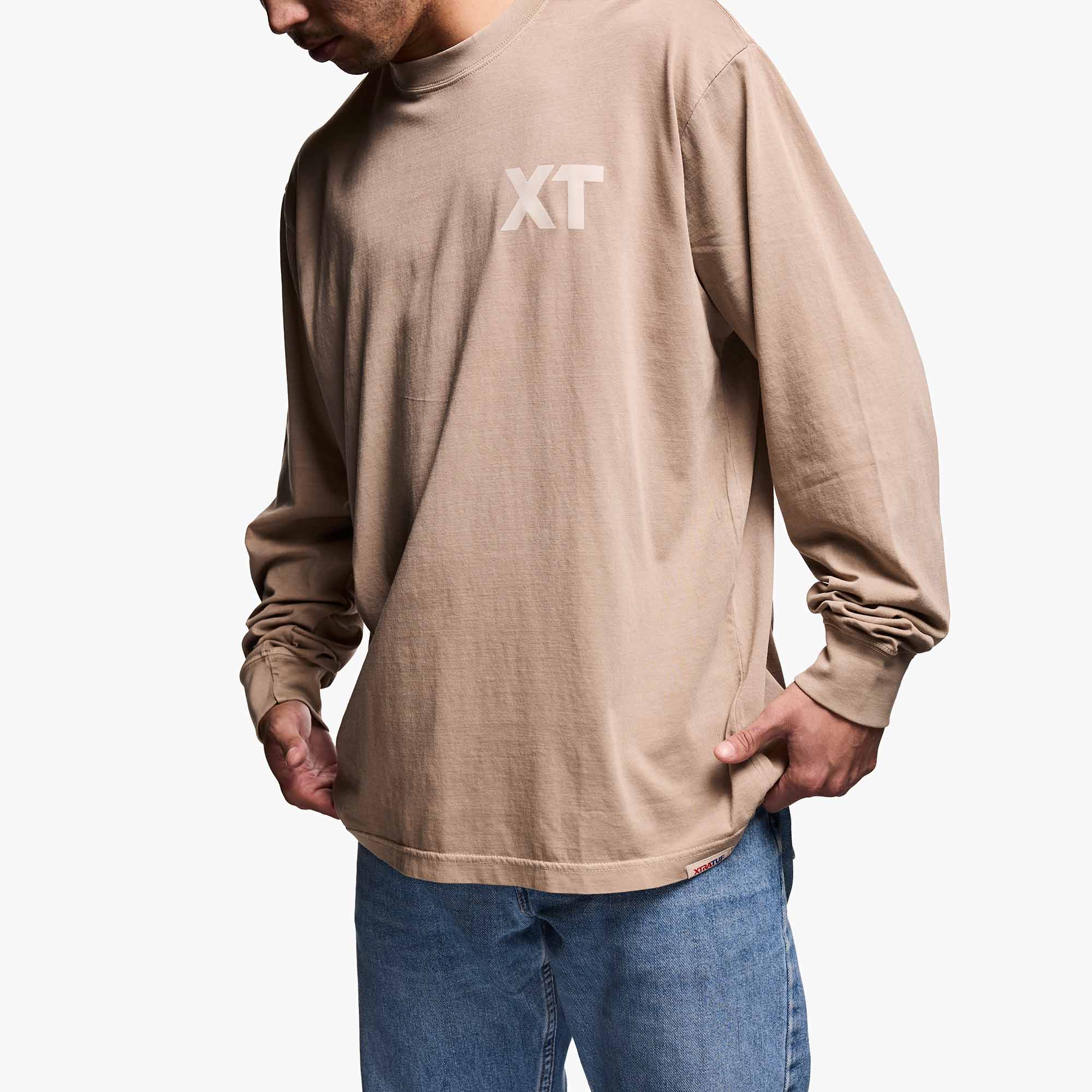 Slm Men's Long Sleeve Tee Back View.