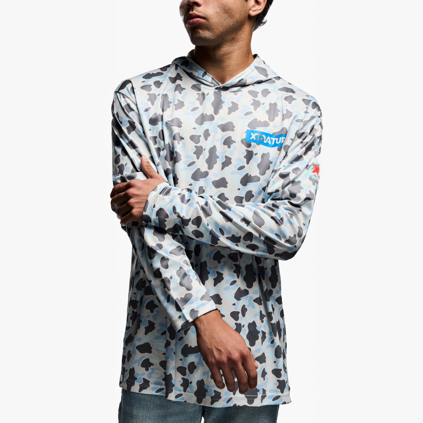 Dic Unisex Long Sleeve Hoodie Profile.