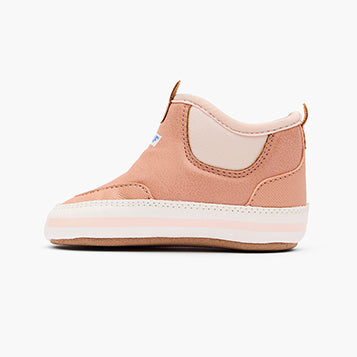 Blush Infant Minnow Ankle Deck Boot Instep View.