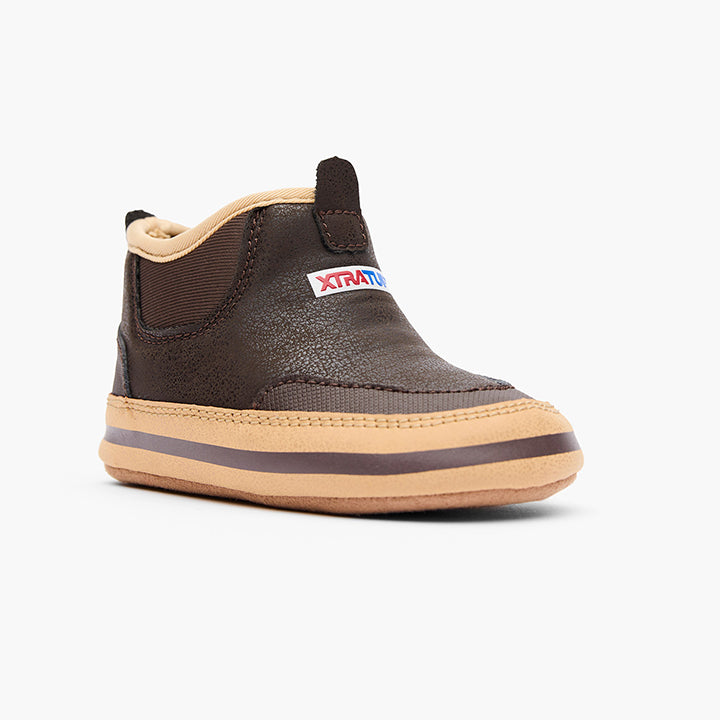Brown Infant Minnow Ankle Deck Boot Main View.