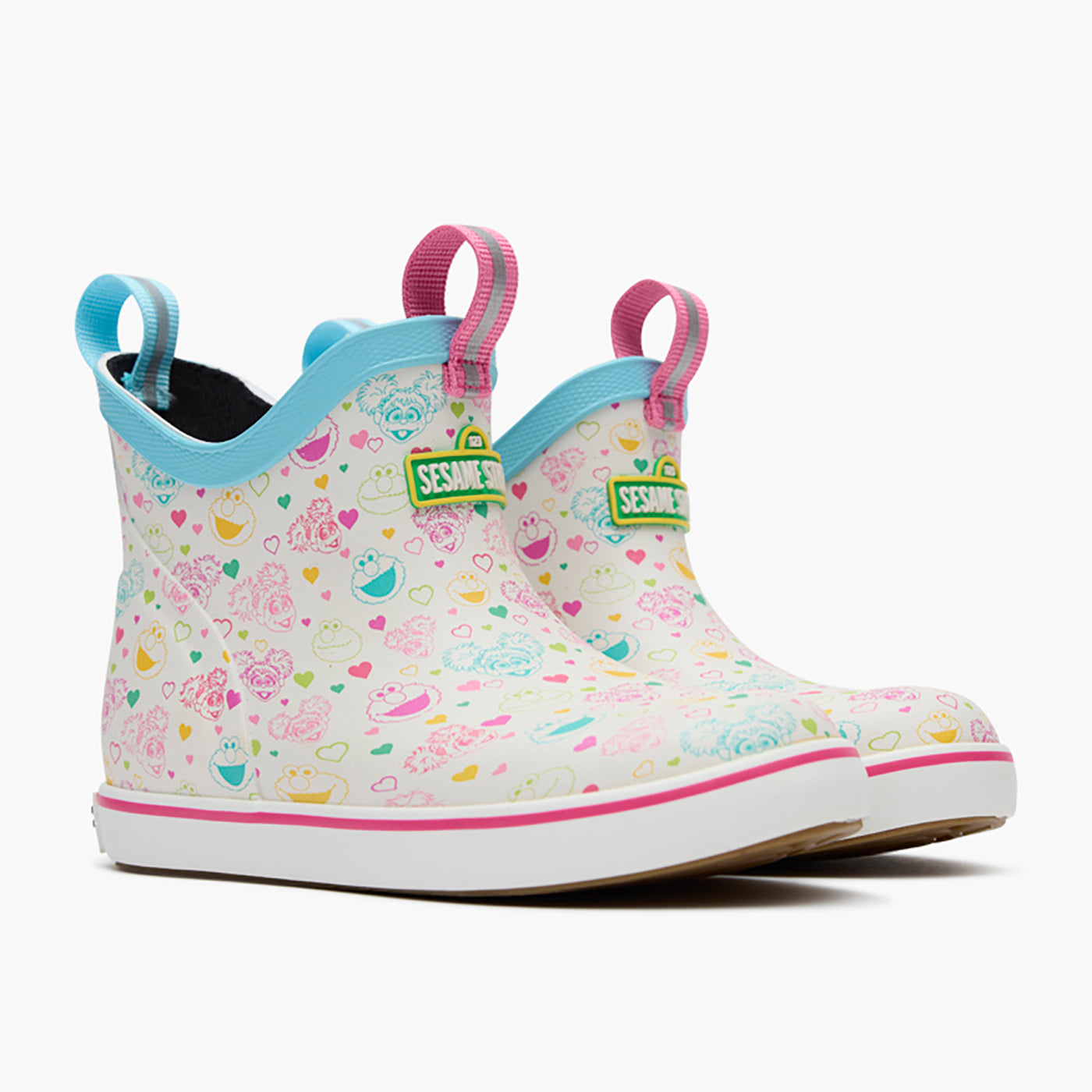 Sesame Street White Multi Sesame Street Kids' Ankle Deck Boot Pair 2.