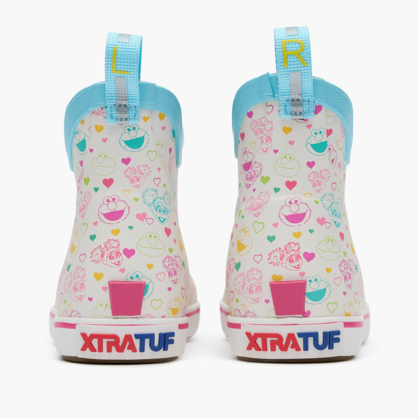 Sesame Street White Multi Sesame Street Kids' Ankle Deck Boot Pair View.