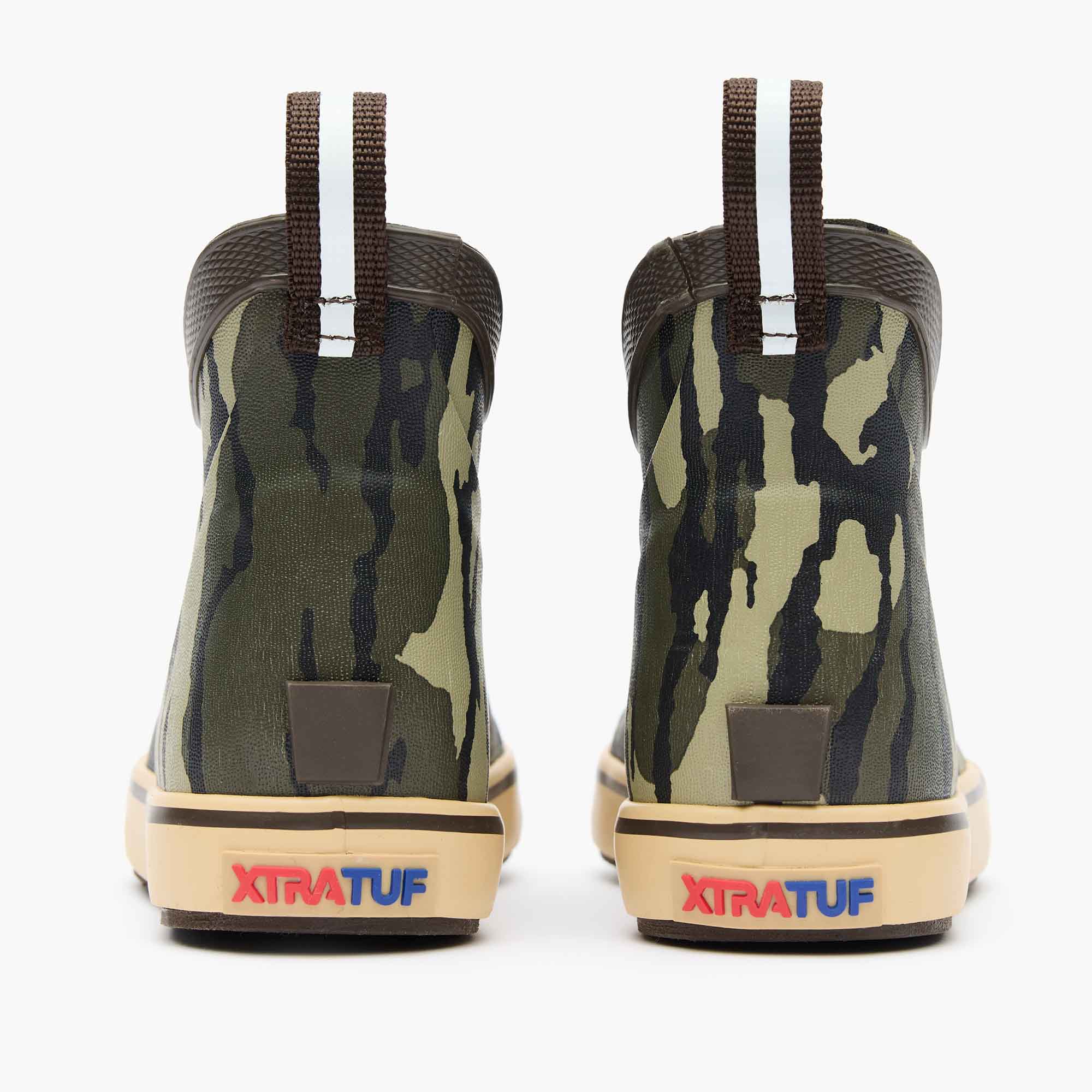 Mossy Oak Bottomland Kids' Mossy Oak® Bottomland Ankle Deck Boot Back View.