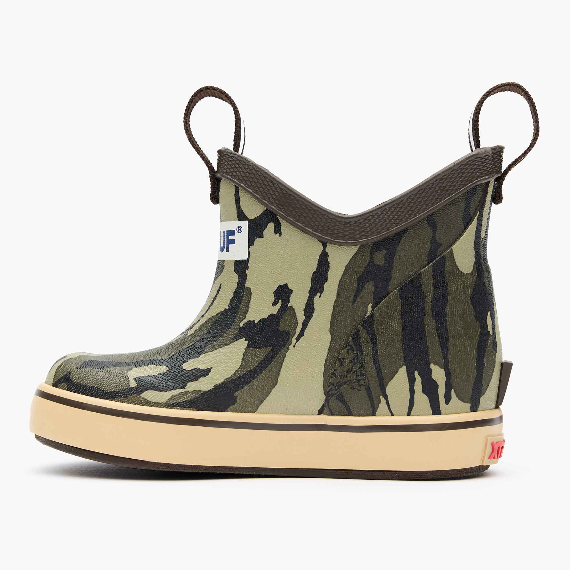 Mossy Oak Bottomland Kids' Mossy Oak® Bottomland Ankle Deck Boot Instep View.