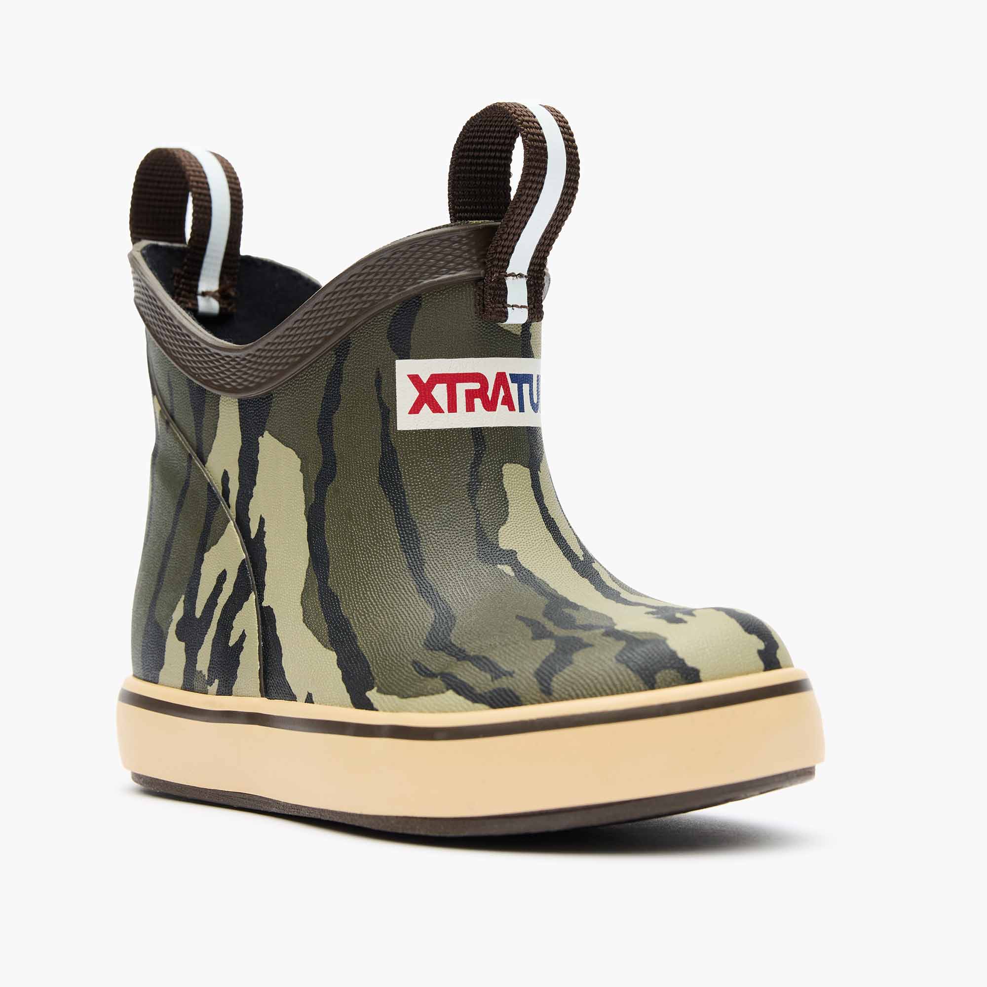 Mossy Oak Bottomland Kids' Mossy Oak® Bottomland Ankle Deck Boot Main View.