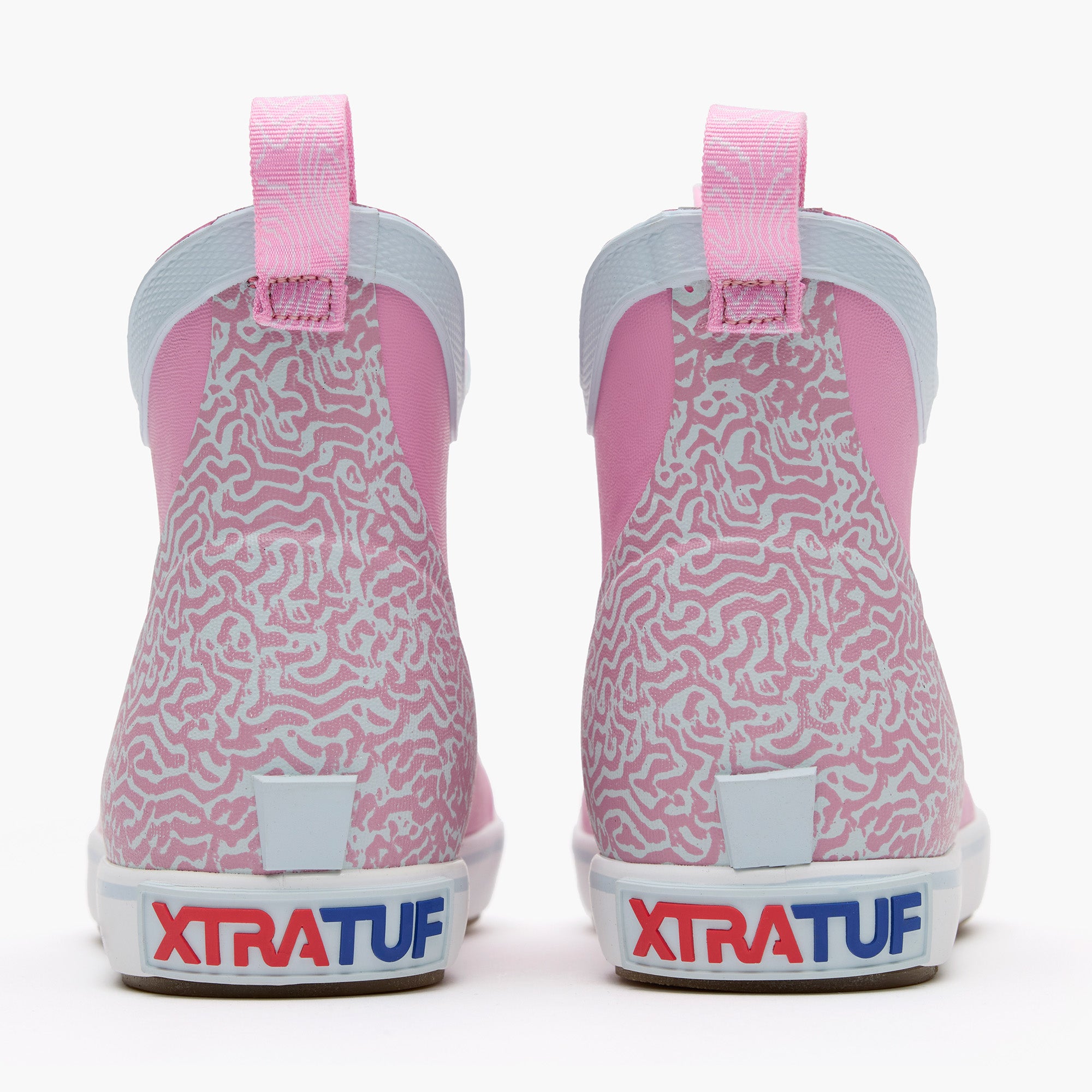 Orchid Big Kids Trolling Pack Fleece Lined Ankle Deck Boot Back View.