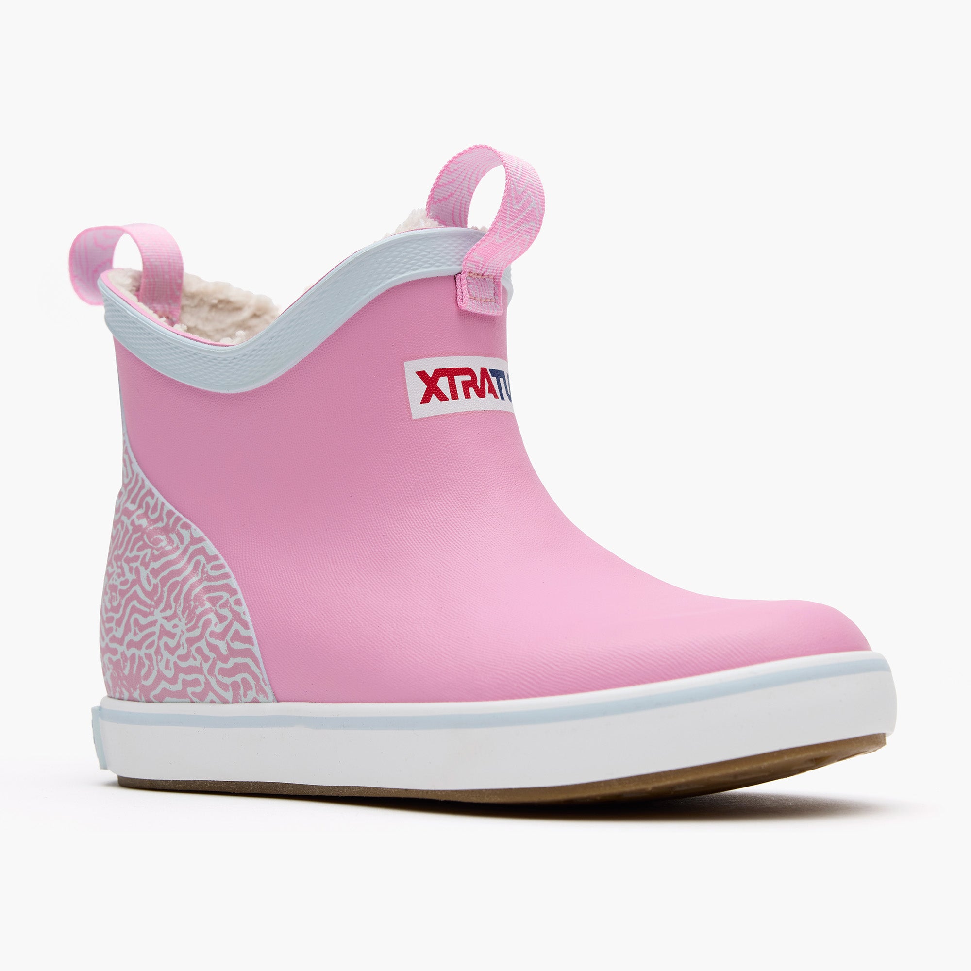 Orchid Big Kids Trolling Pack Fleece Lined Ankle Deck Boot Main View.