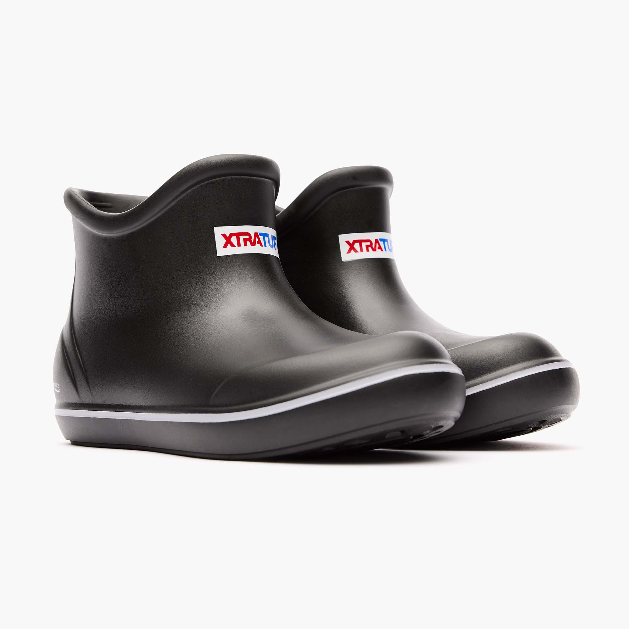 Black TUFS Big Kids Ankle Deck Boot Main 2.