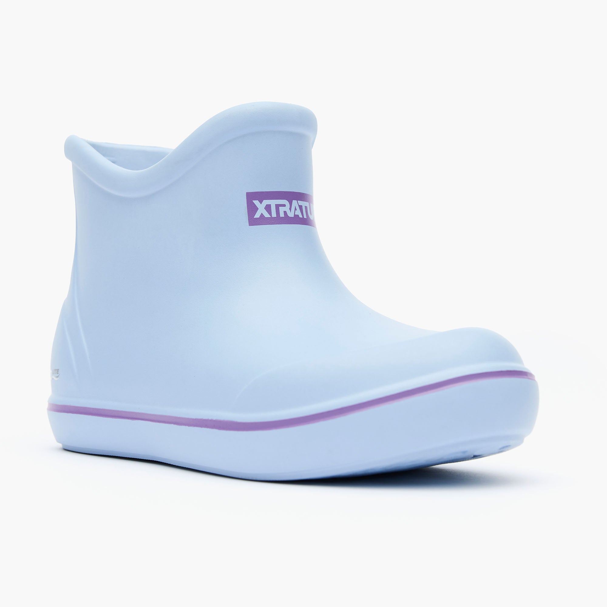 Sky Blue TUFS Big Kids Ankle Deck Boot Main View.