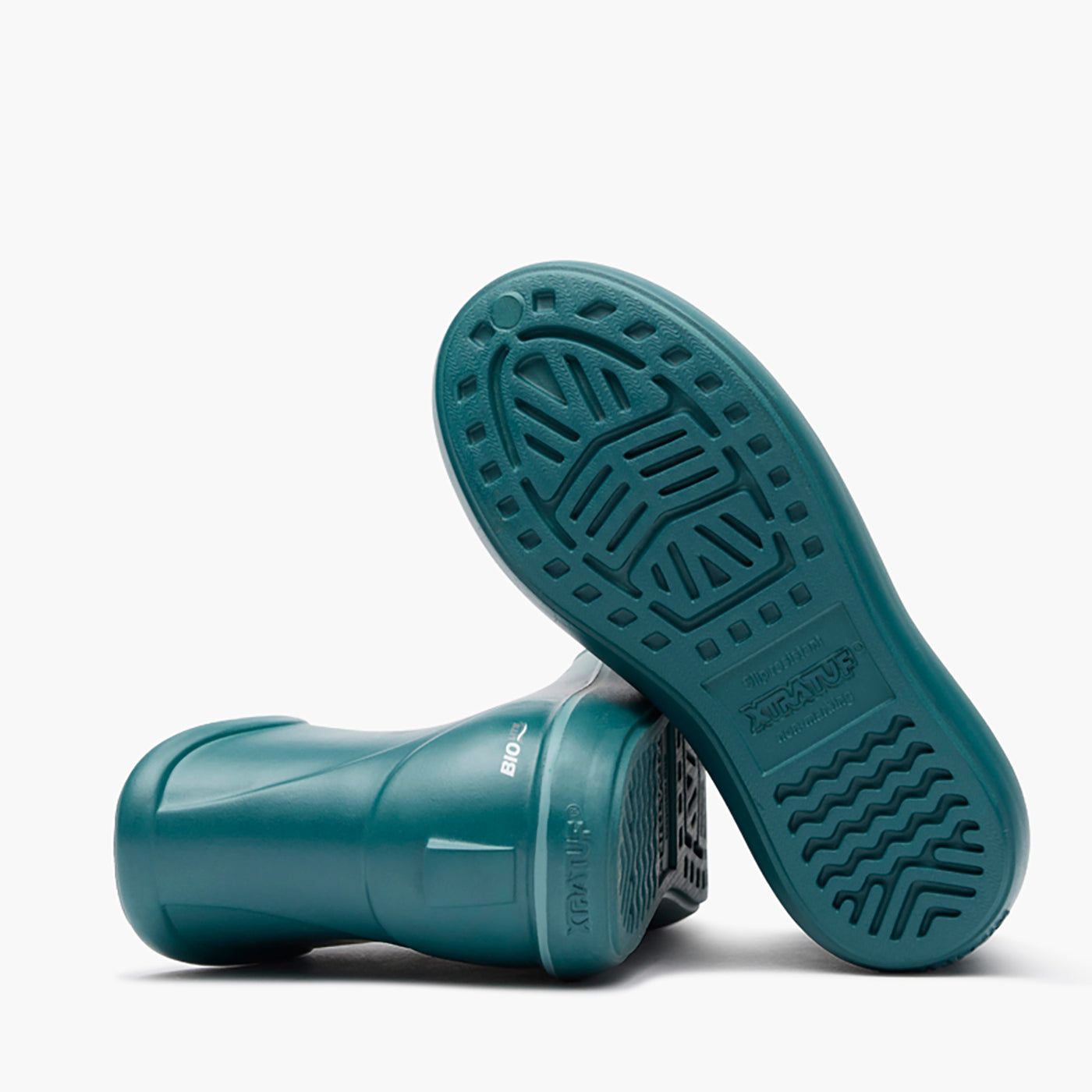 Transformative Teal TUFS Kids' Ankle Deck Boot Outsole.