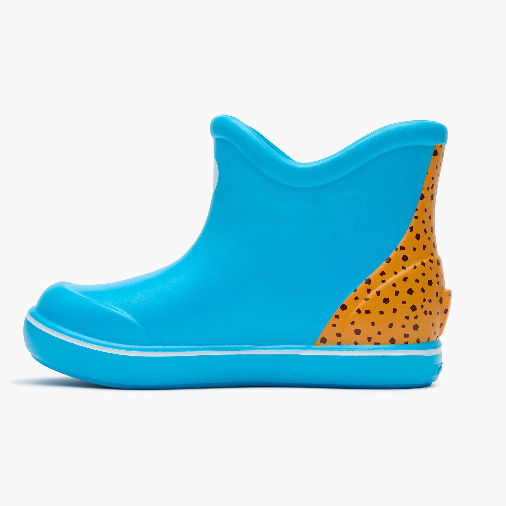 Cookie Monster Blue Sesame Street TUFS Kids' Ankle Deck Boot Instep View.