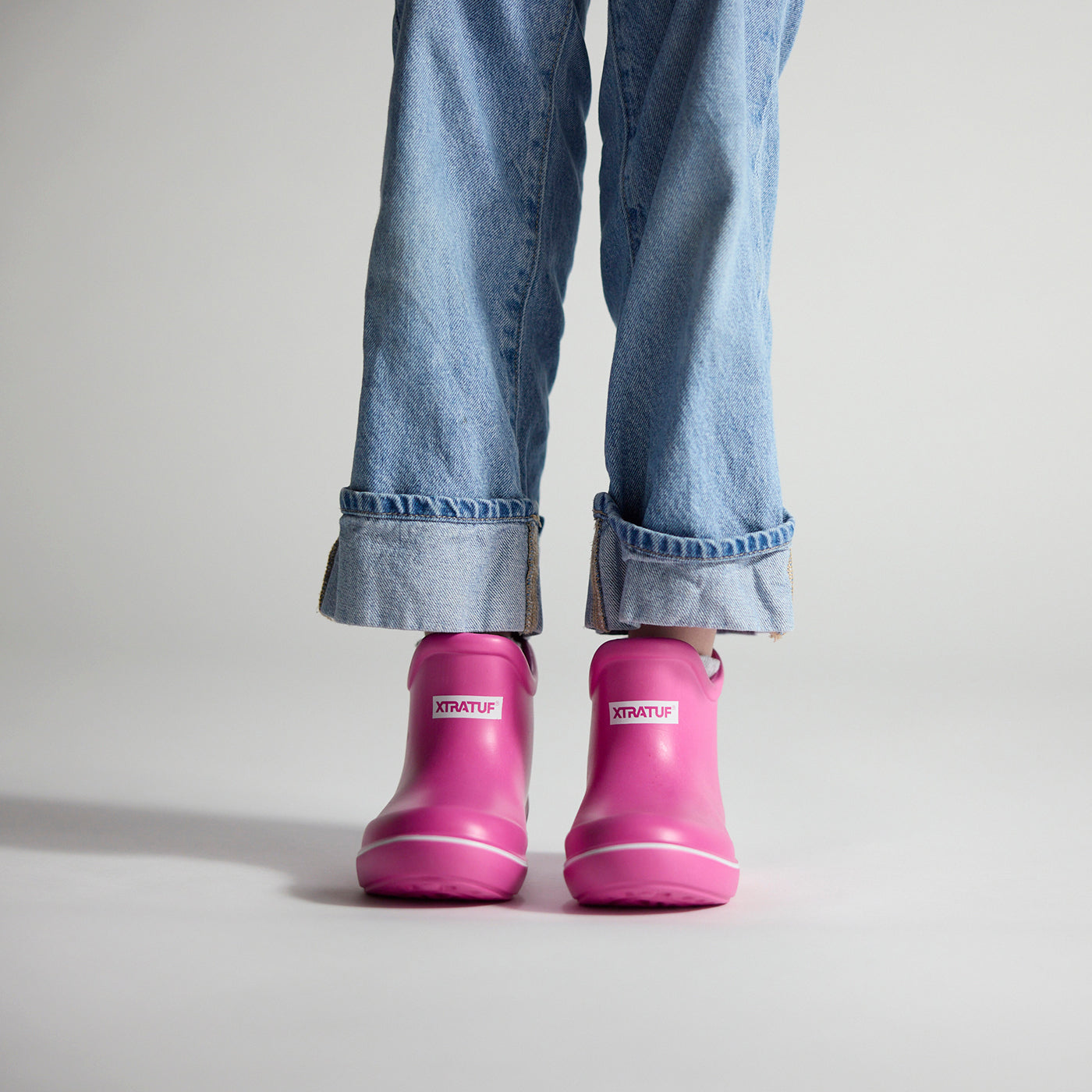 Rose Violet TUFS Kids' Ankle Deck Boot Main View.