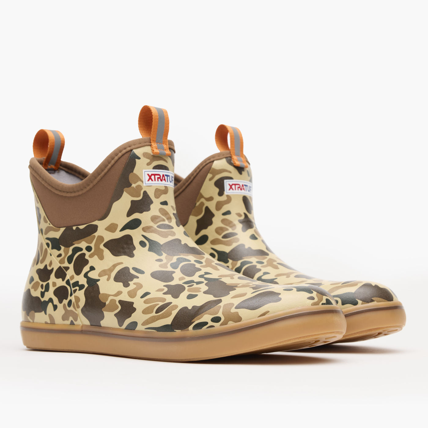 Duck Camo Men's Duck Camo Ankle Deck Boot Alternate View.