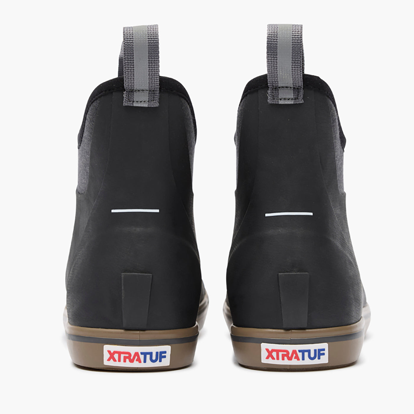 Black Finisterre + XTRATUF Ankle Deck Boot Back View.