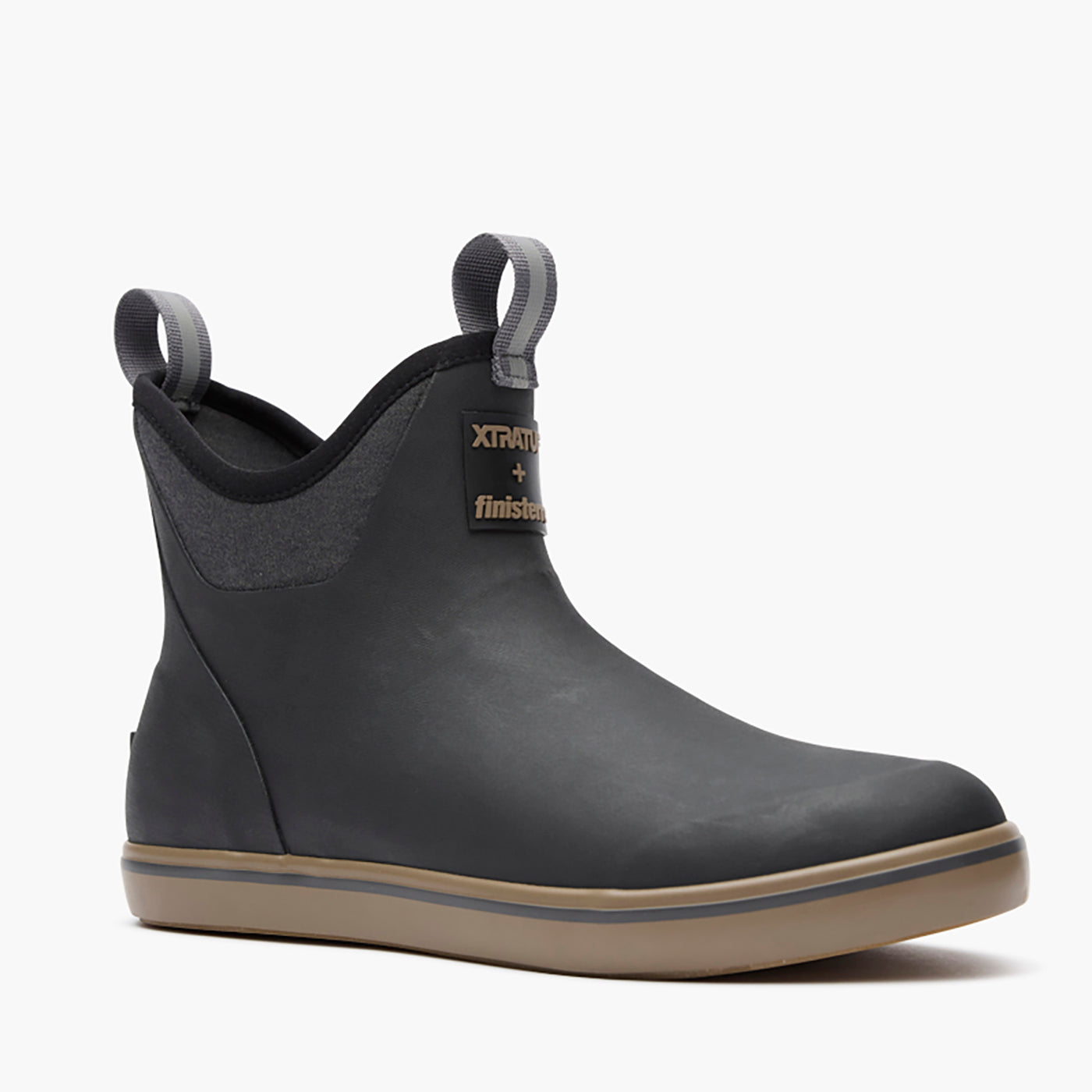 Black Finisterre + XTRATUF Ankle Deck Boot Main View.