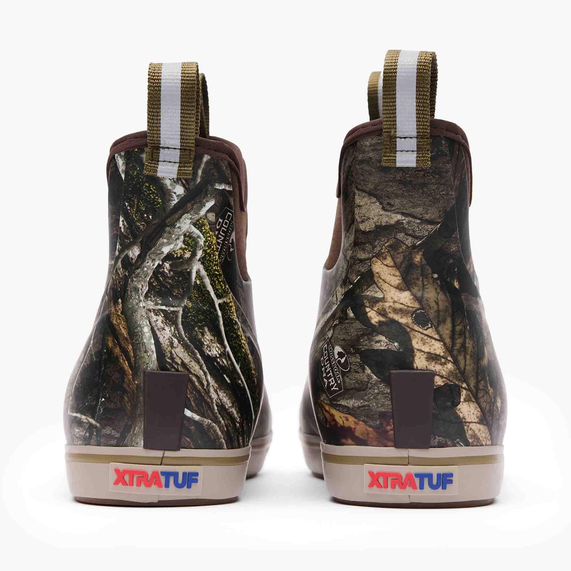 Mossy Oak Country Dna Men's Mossy Oak® Country DNA Ankle Deck Boot Back View.
