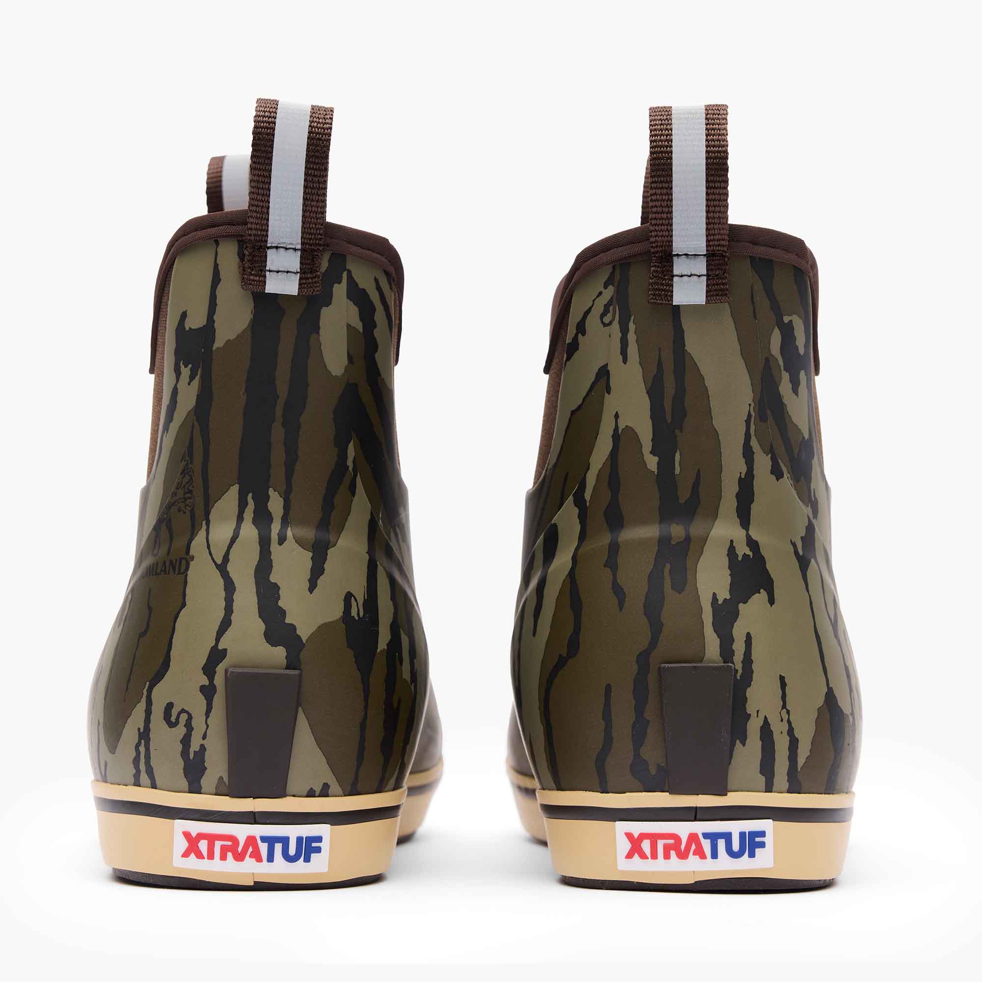 Mossy Oak Bottomland Men's Mossy Oak™ Bottomland Ankle Deck Boot Back View.